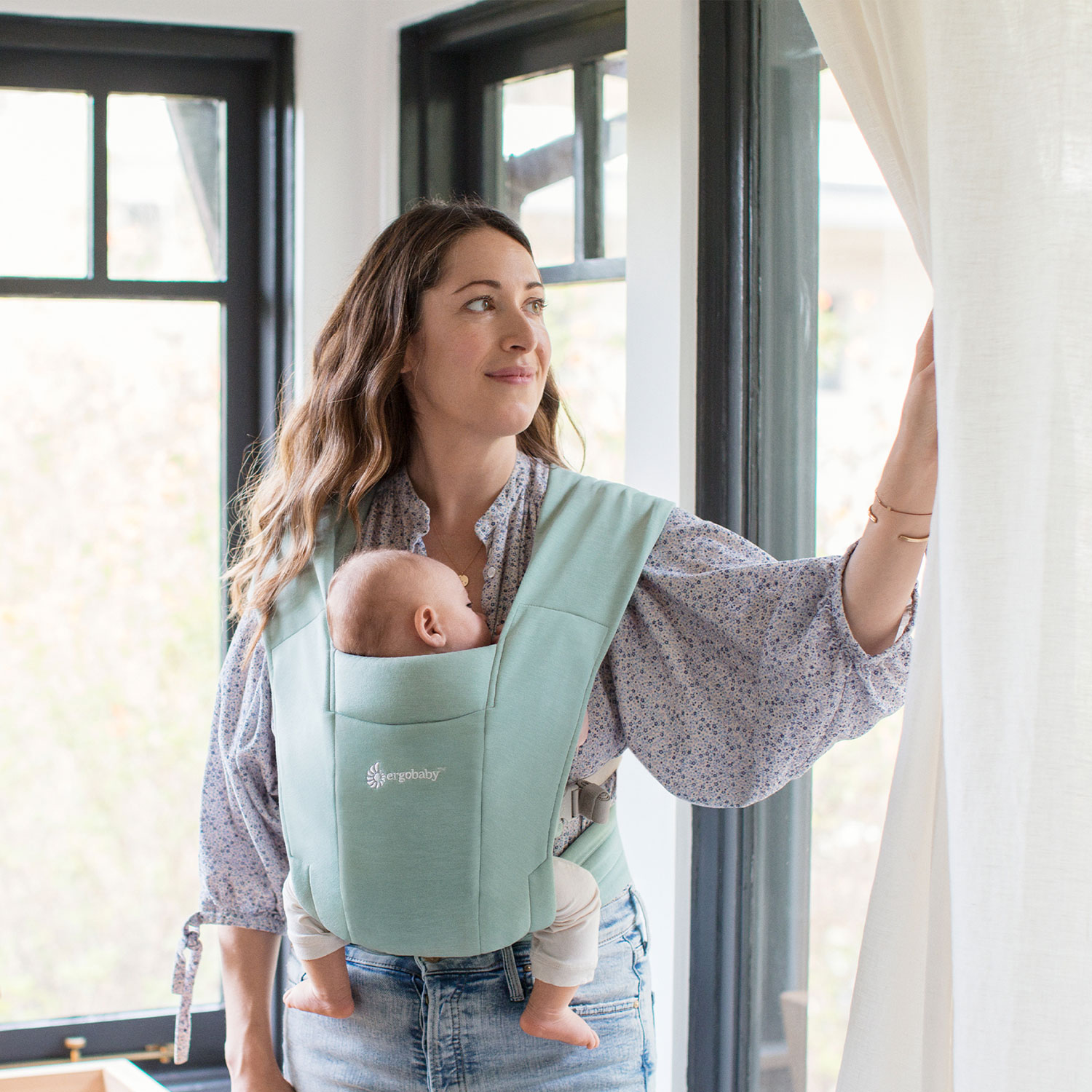 Ergobaby Embrace Front Baby Carrier - Jade Green | Best Buy