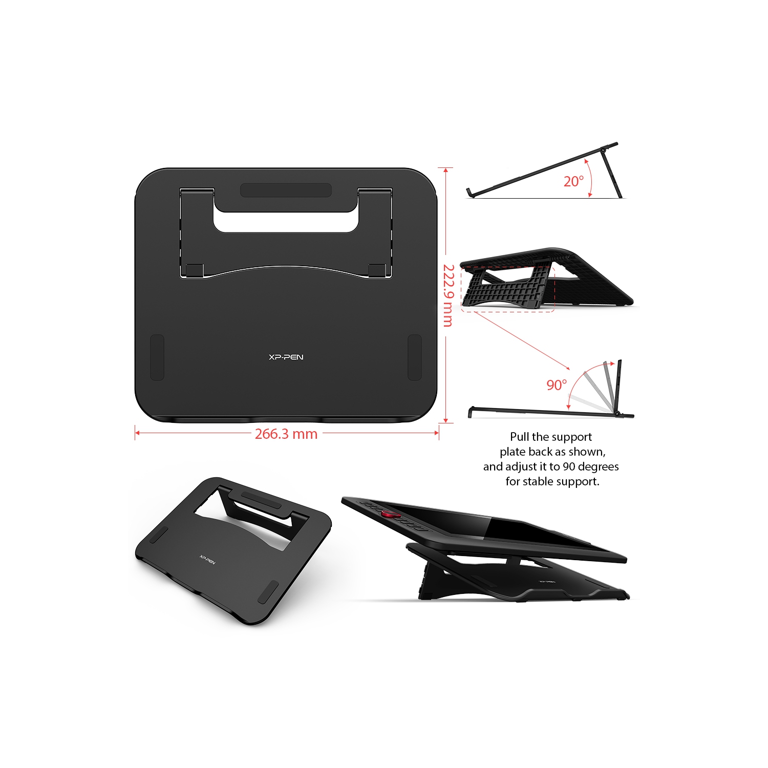 XPPen Artist13.3 Pro 13.3 Inch IPS Drawing Monitor Pen Display Full-Laminated Graphics Drawing Monitor with 60 Degree Tilt Function