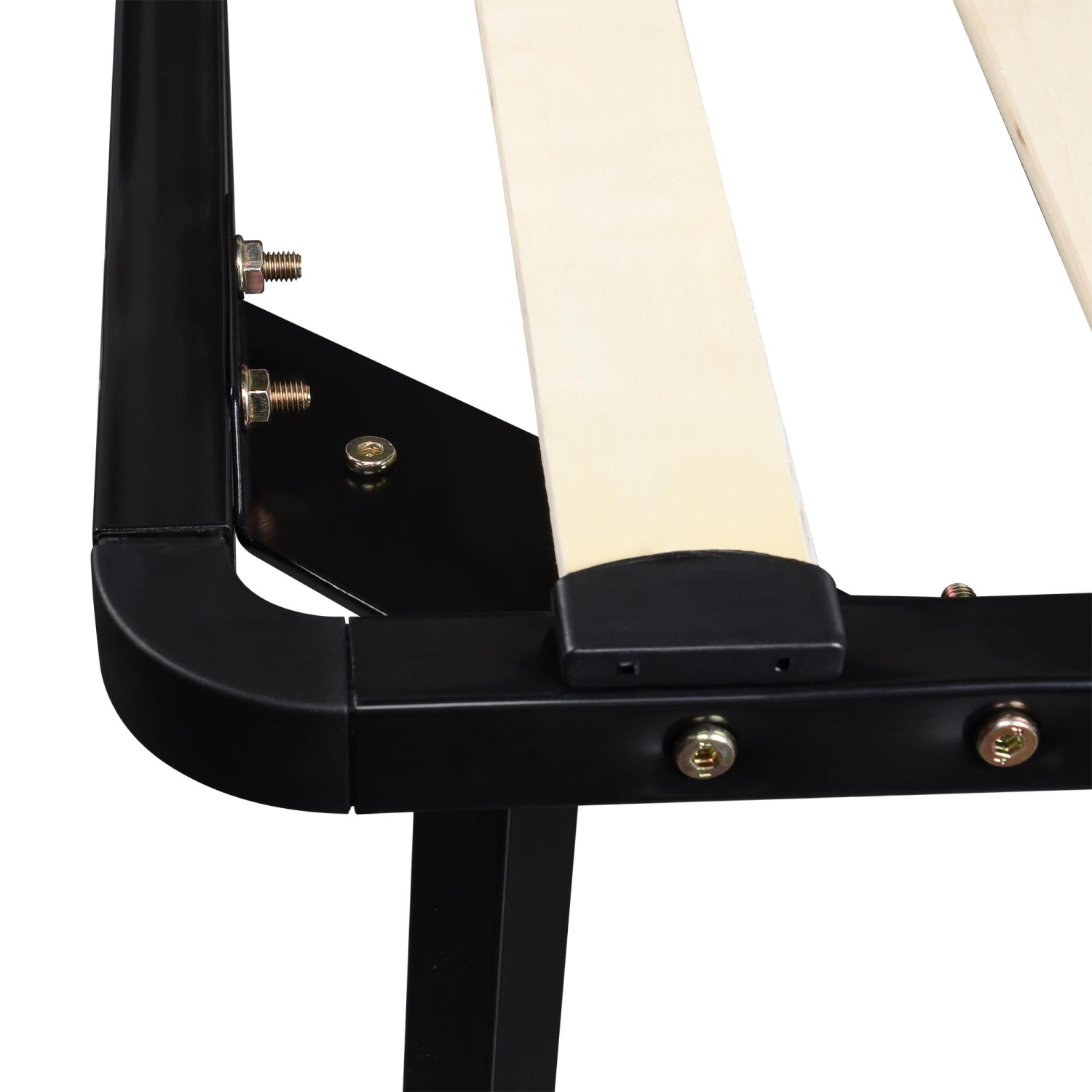 Plate-forme en métal pour cadre de lit pleine grandeur avec sommier à lattes en bois, aucun sommier requis