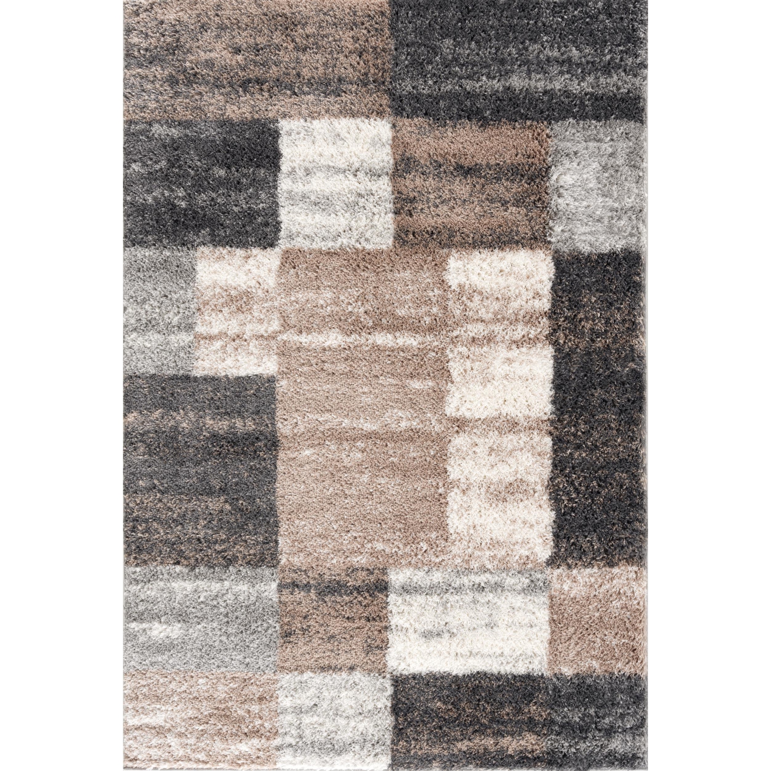 Rug Branch Sora Contemporary Geometric Brown/White Indoor Area Rug