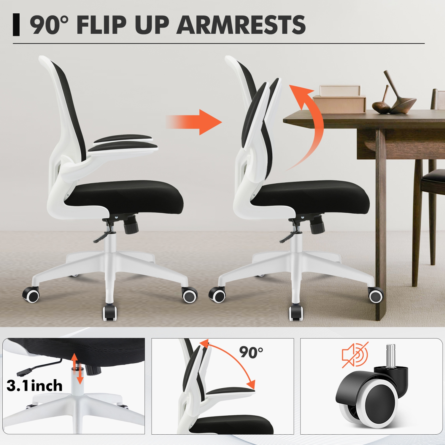 CoolHut Office Chair - Ergonomic Desk Chair with Adjustable