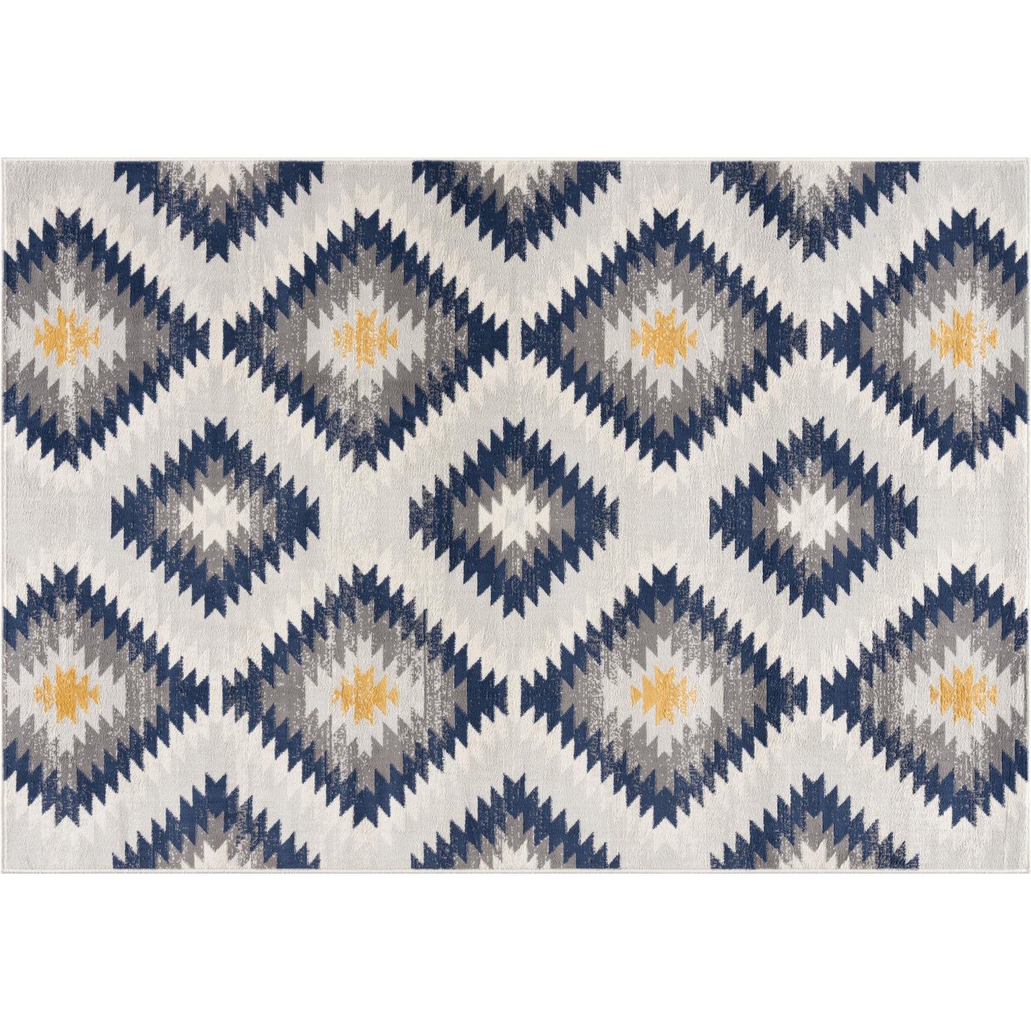 Rug Branch Nava Contemporary Boho Beige/Grey Indoor Area Rug