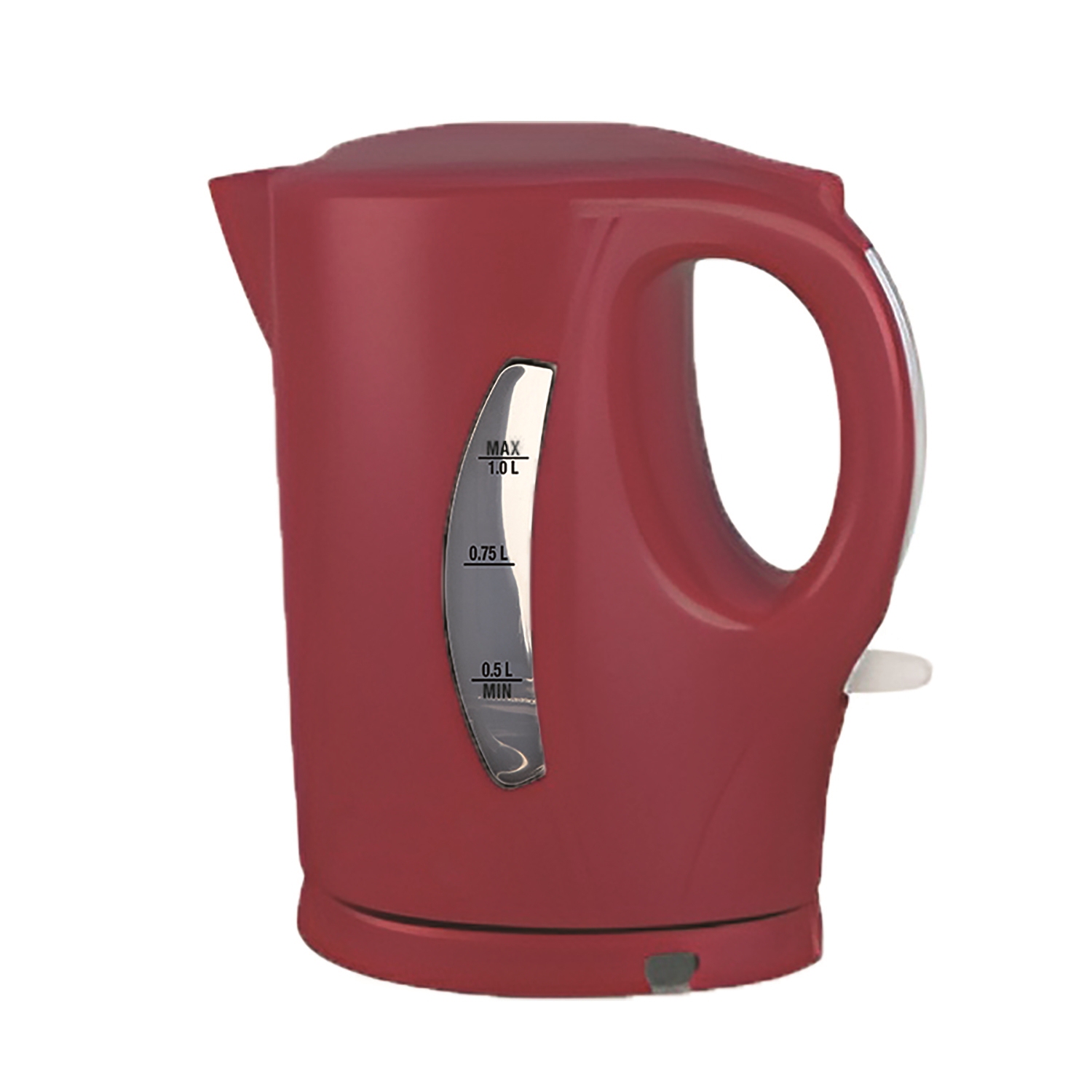 Salton Essentials - Cordless Electric Kettle with 1 Liter Capacity, Red