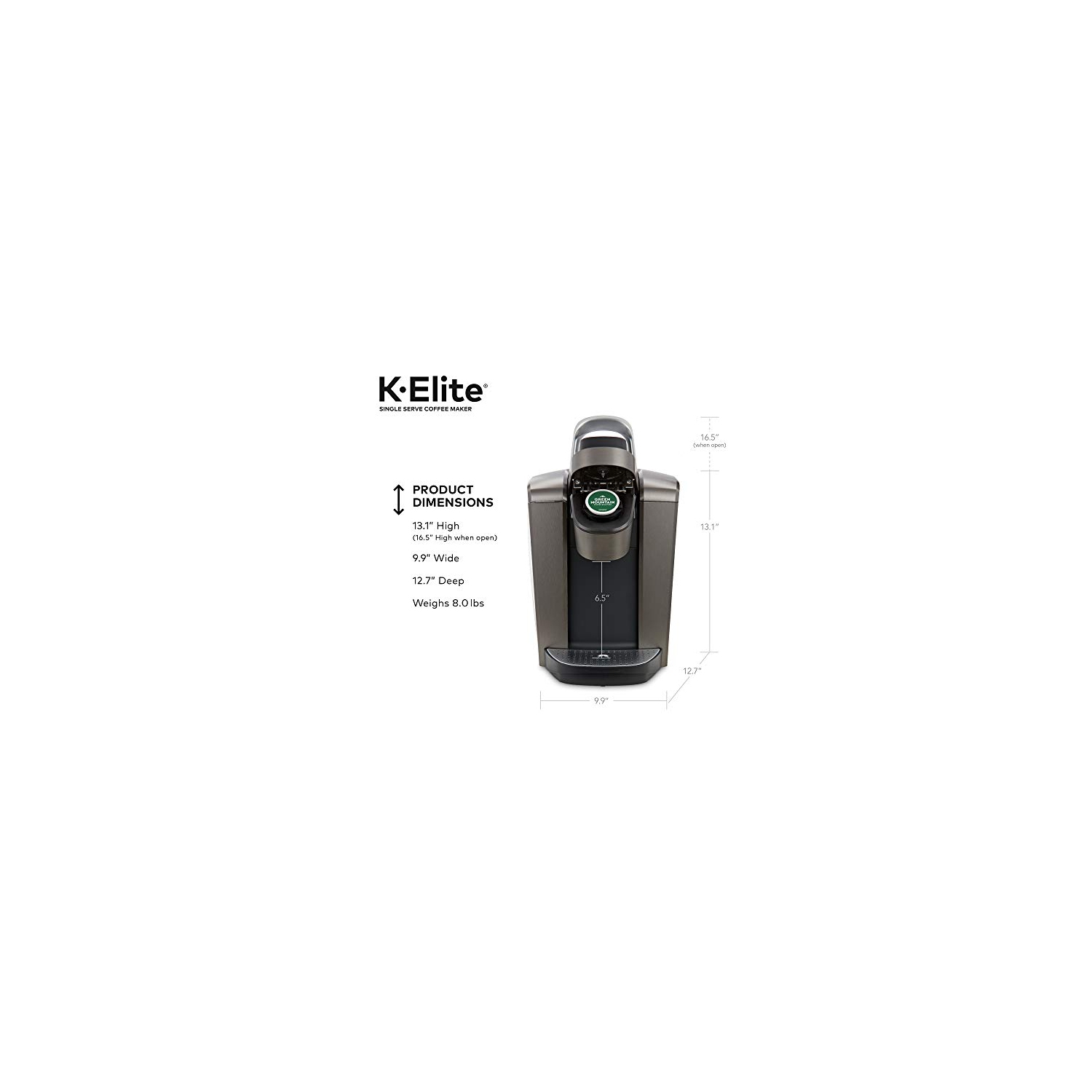 Can I adjust the size of my beverage with the K-Elite coffee maker?, by  Black Cat