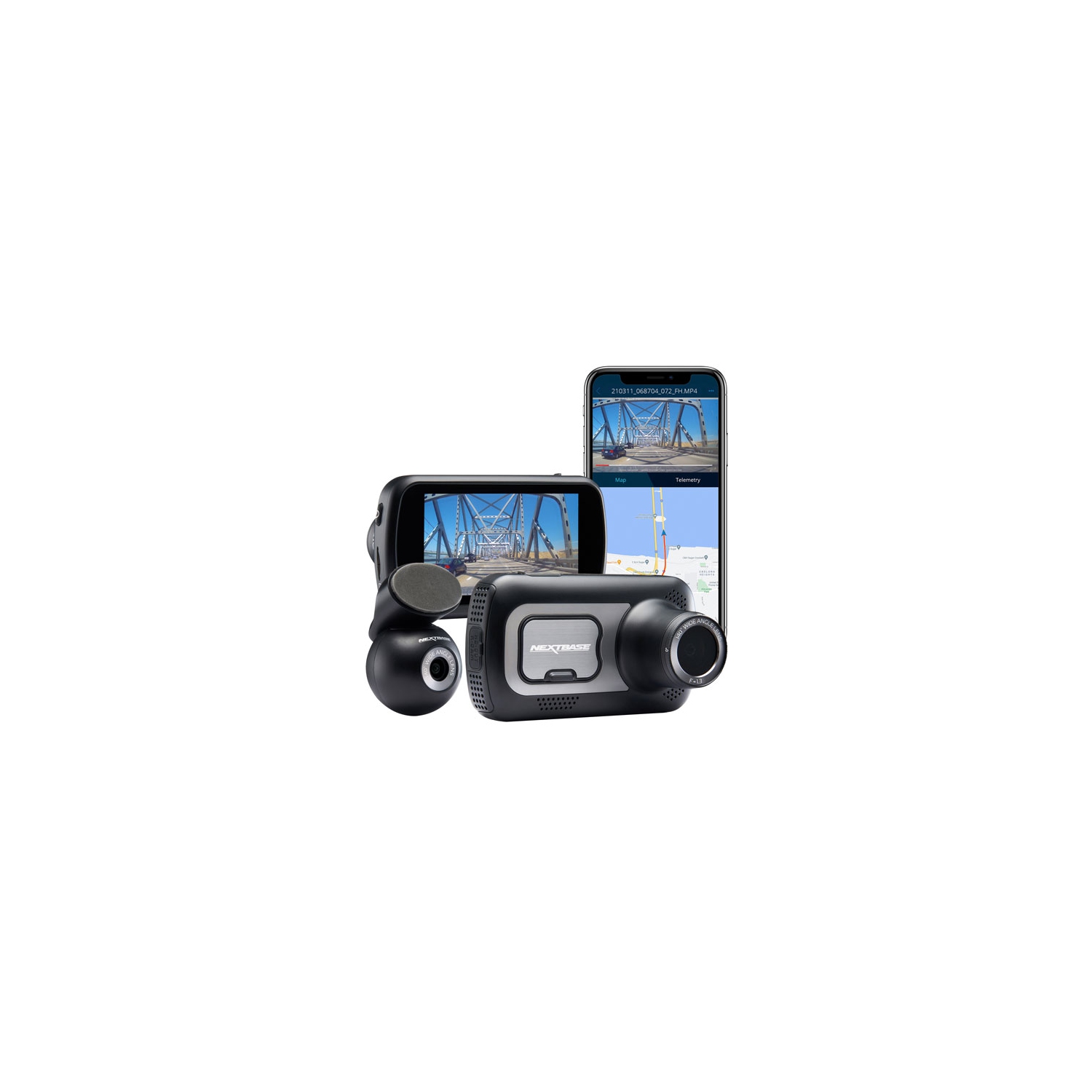 Nextbase 522XR 1440p QHD Dash Cam with Rear View Camera -Refurbished