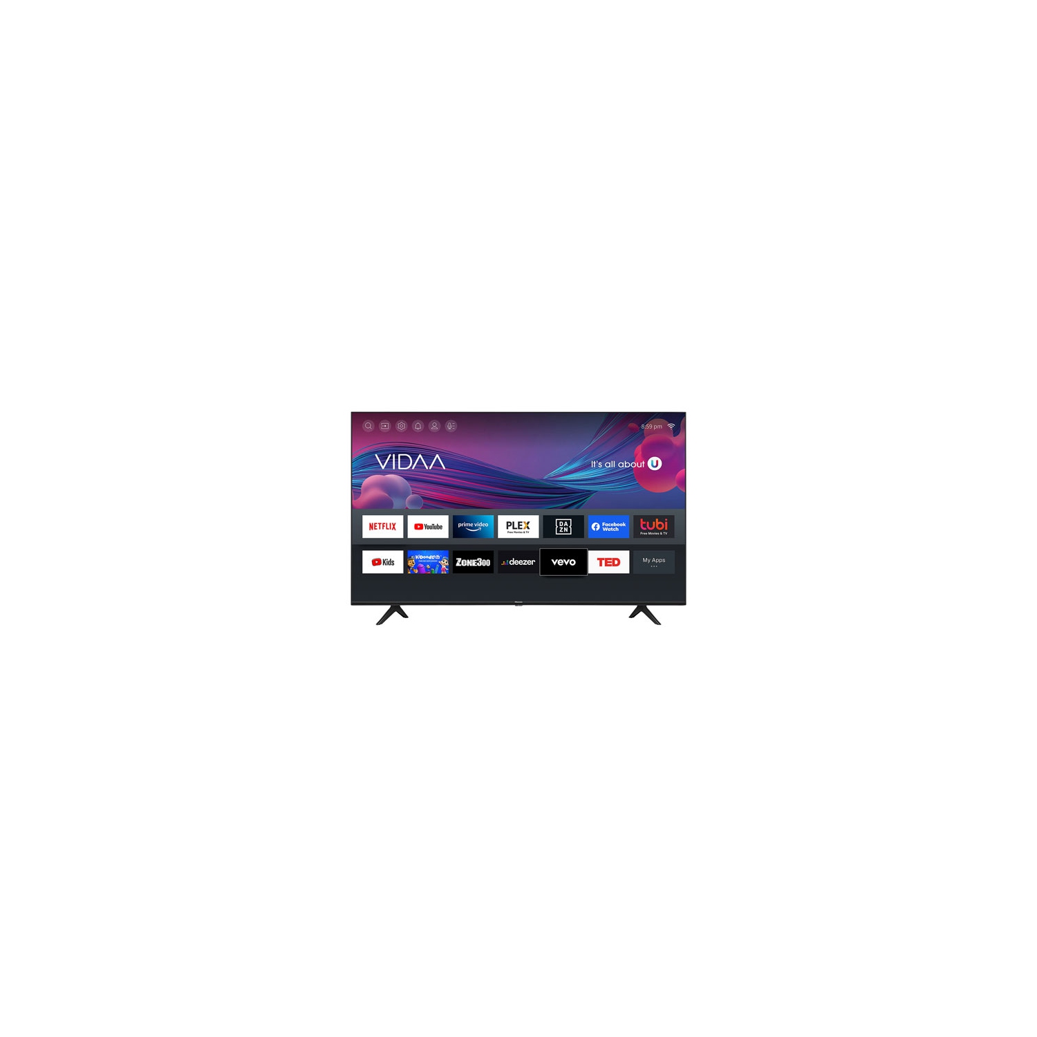Refurbished (Good) - Hisense 40" 1080p HD LCD Vidaa Smart TV (40H55G) - 2021