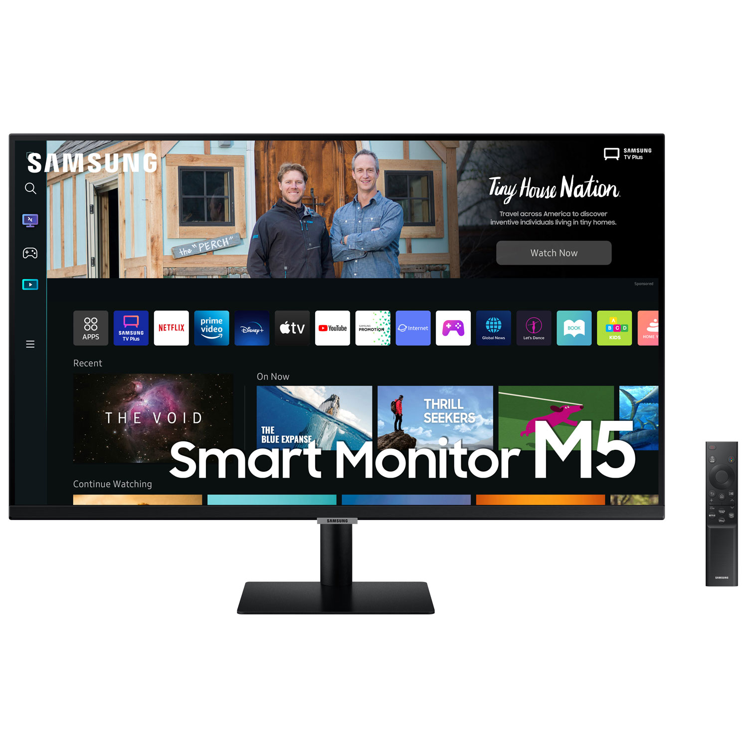 Samsung M5 32" FHD 60Hz 4ms GTG VA LED Smart Monitor (LS32BM500ENXGO) - Black