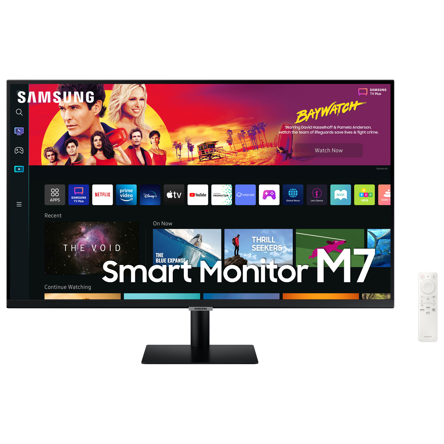 Samsung M7 32" 4K Ultra HD 60Hz 4ms GTG VA LED Smart Monitor (LS32BM702UNXGO) - Black
