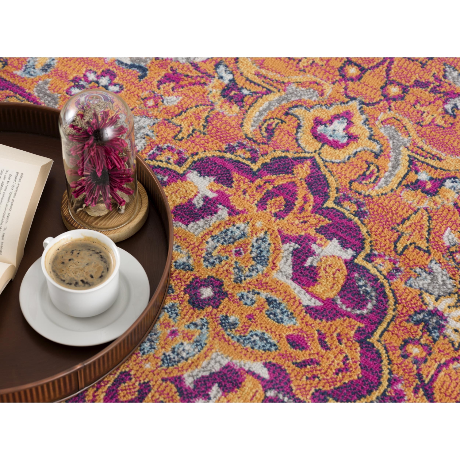 Rug Branch Floria Traditional Floral Medallion Indoor Area Rug