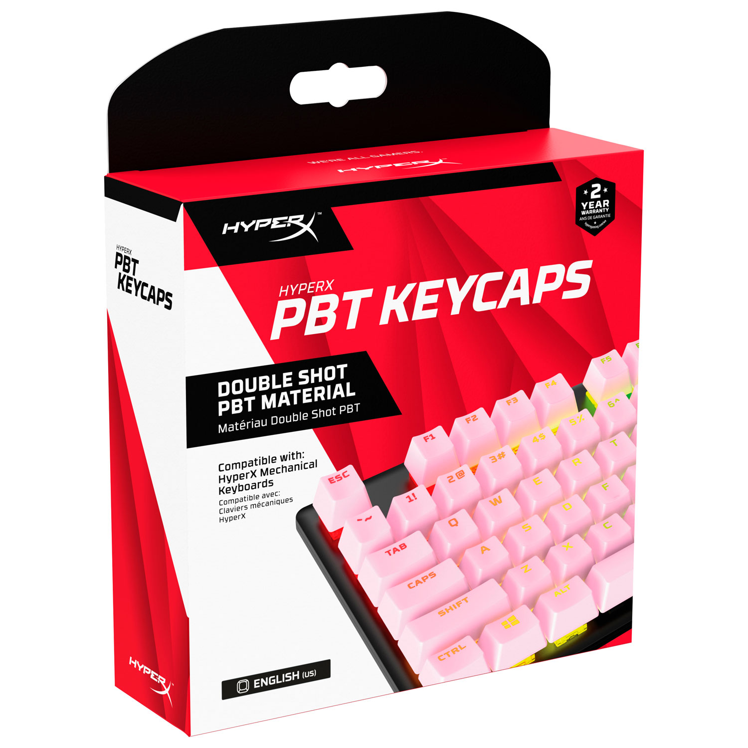 pink keyboard keycaps