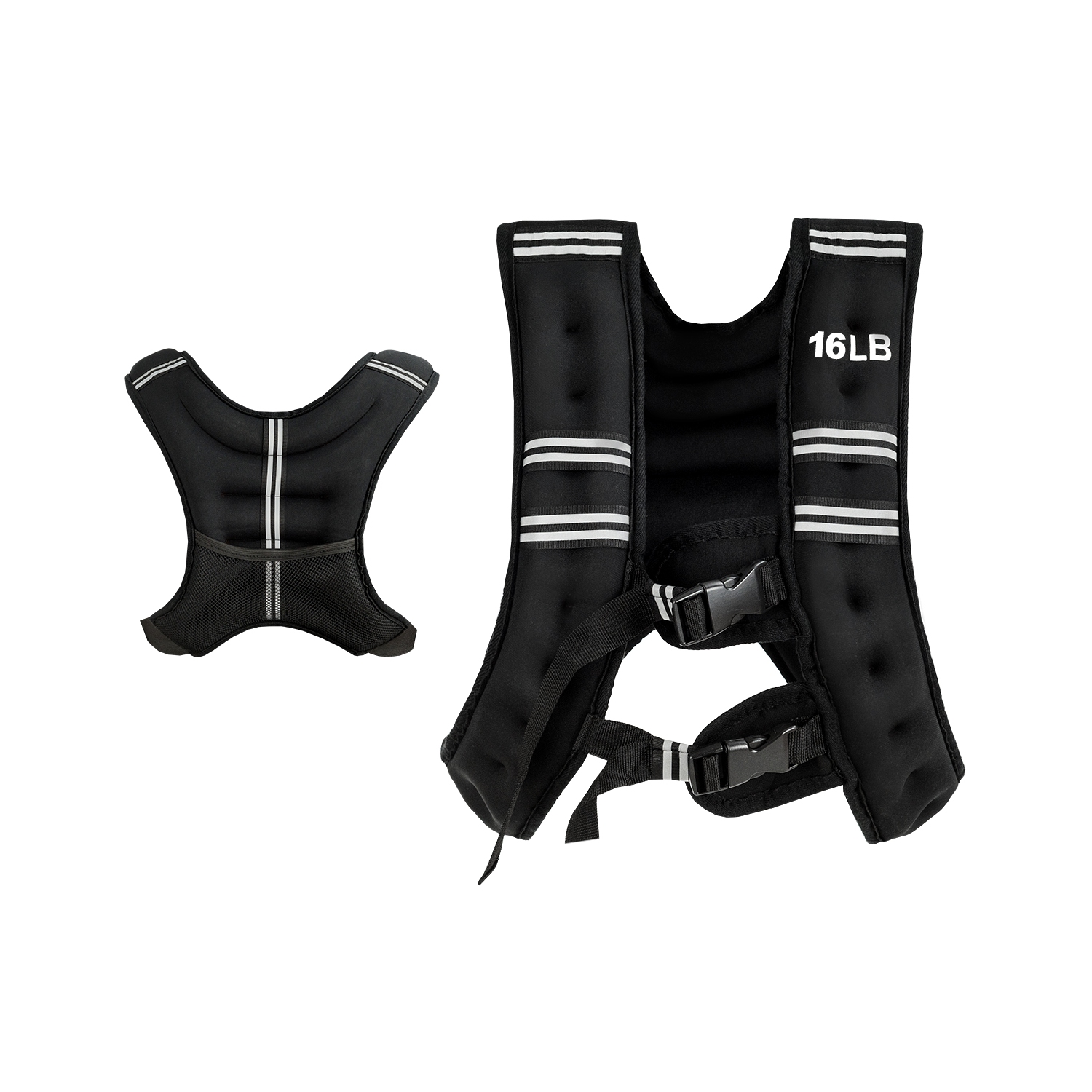 Topbuy 16LBS Weighted Vest Workout Vest with Adjustable Buckle & Reflective Strip