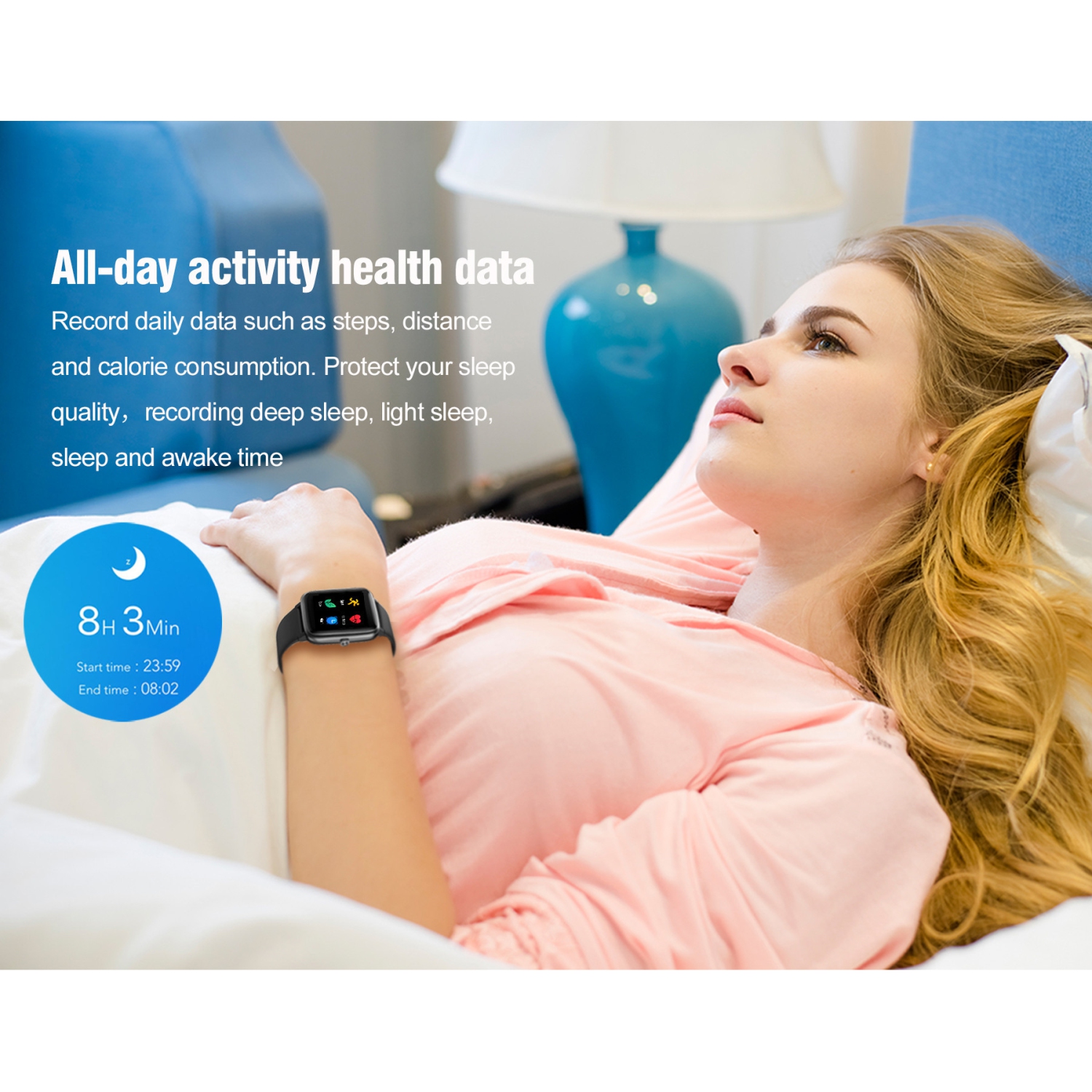 ULTREND | Gleam | Fitness Tracker | Smart Watch for Android and iPhones