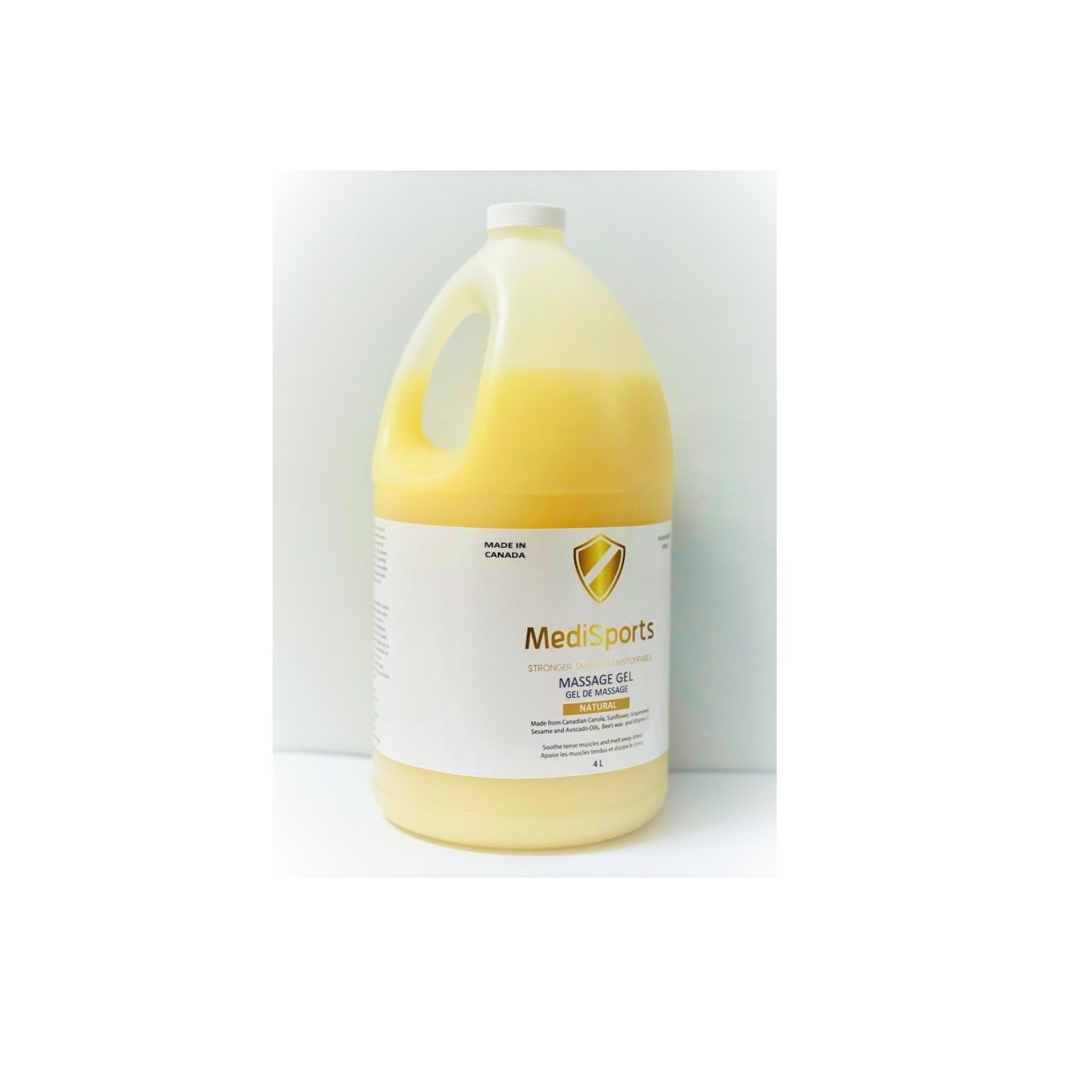 MediSports Natural Massage Gel – 4 Liter