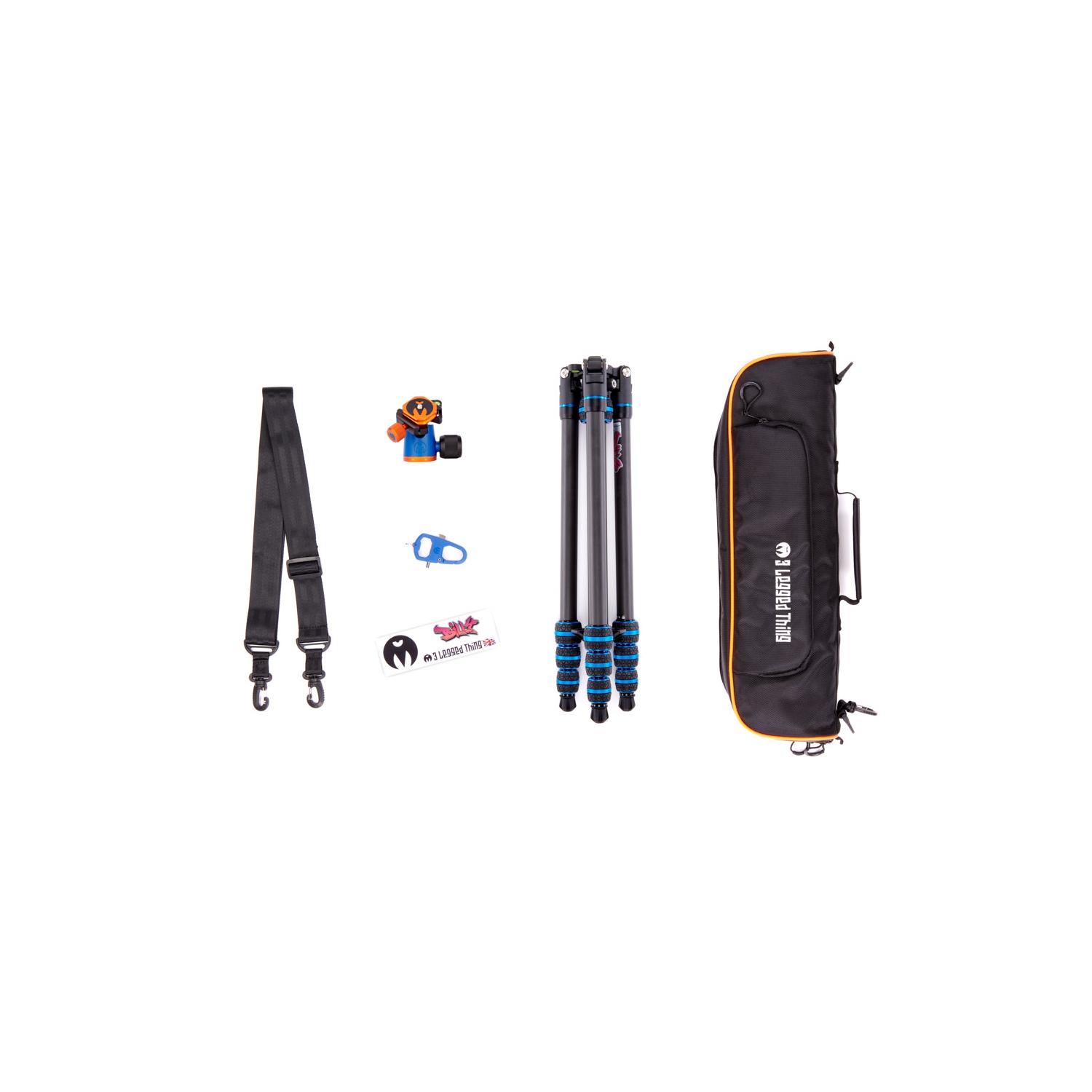 3 Legged Thing Punks Billy 2.0 & AirHed Neo 2.0 BLUE Carbon Fibre Tripod System