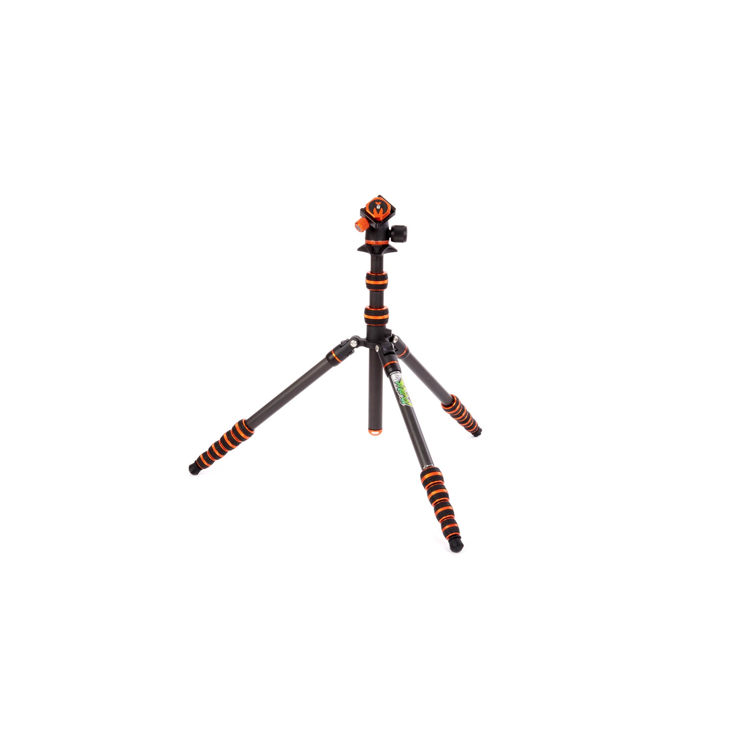 3 Legged Thing Punks Brian 2.0 & AirHed Neo 2.0 BLACK/ORANGE Carbon Fibre Tripod System