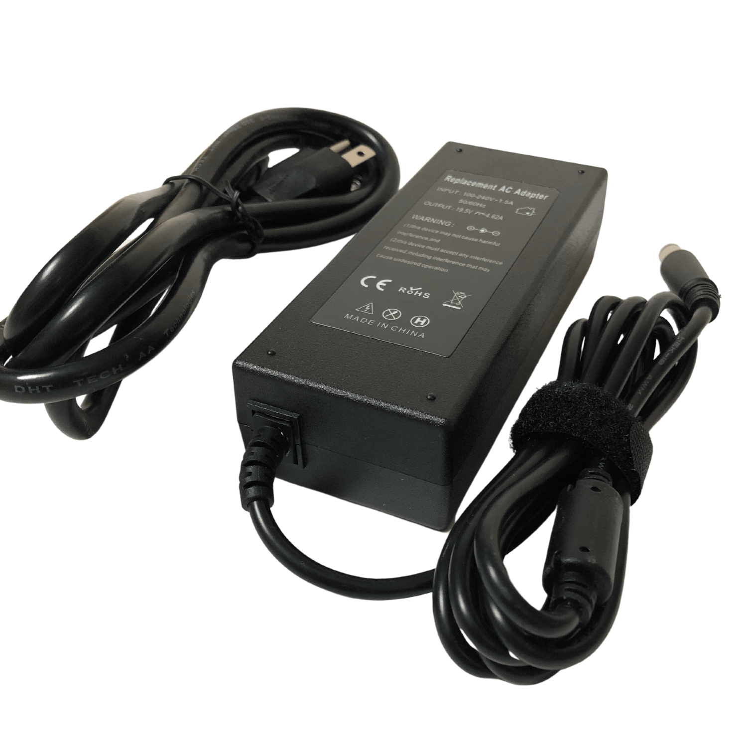 Replacement 90W Laptop Charger fat pin for Dell Inspiron 14 15 17, XPS, Chromebook 11 , Power cord included