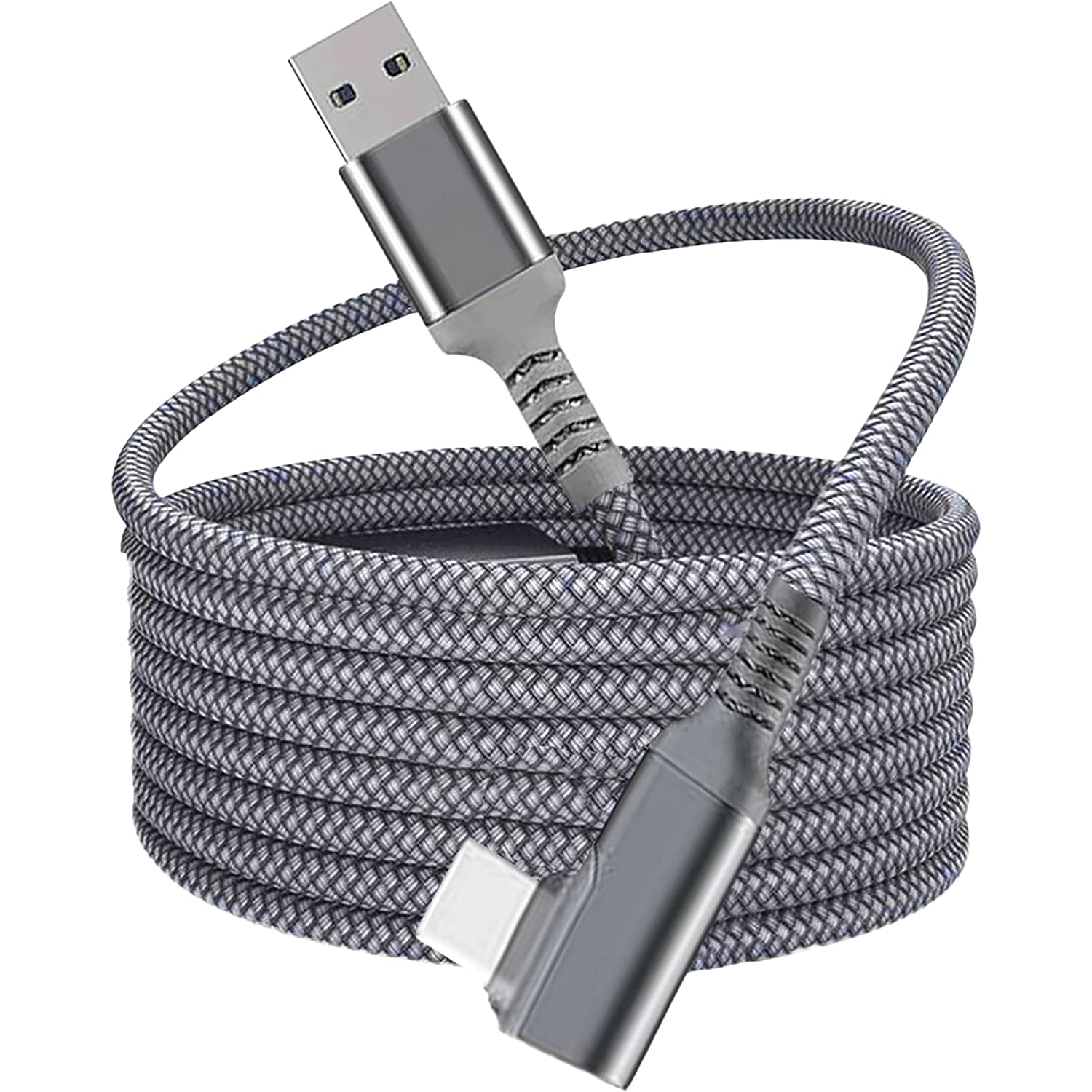 20ft(6.10m) Link Cable for Oculus Quest 2, Nylon Braided Light High-Speed  Data Transfer & Fast Charging USB C 3.2 Gen1 Cable for Gaming PC & VR
