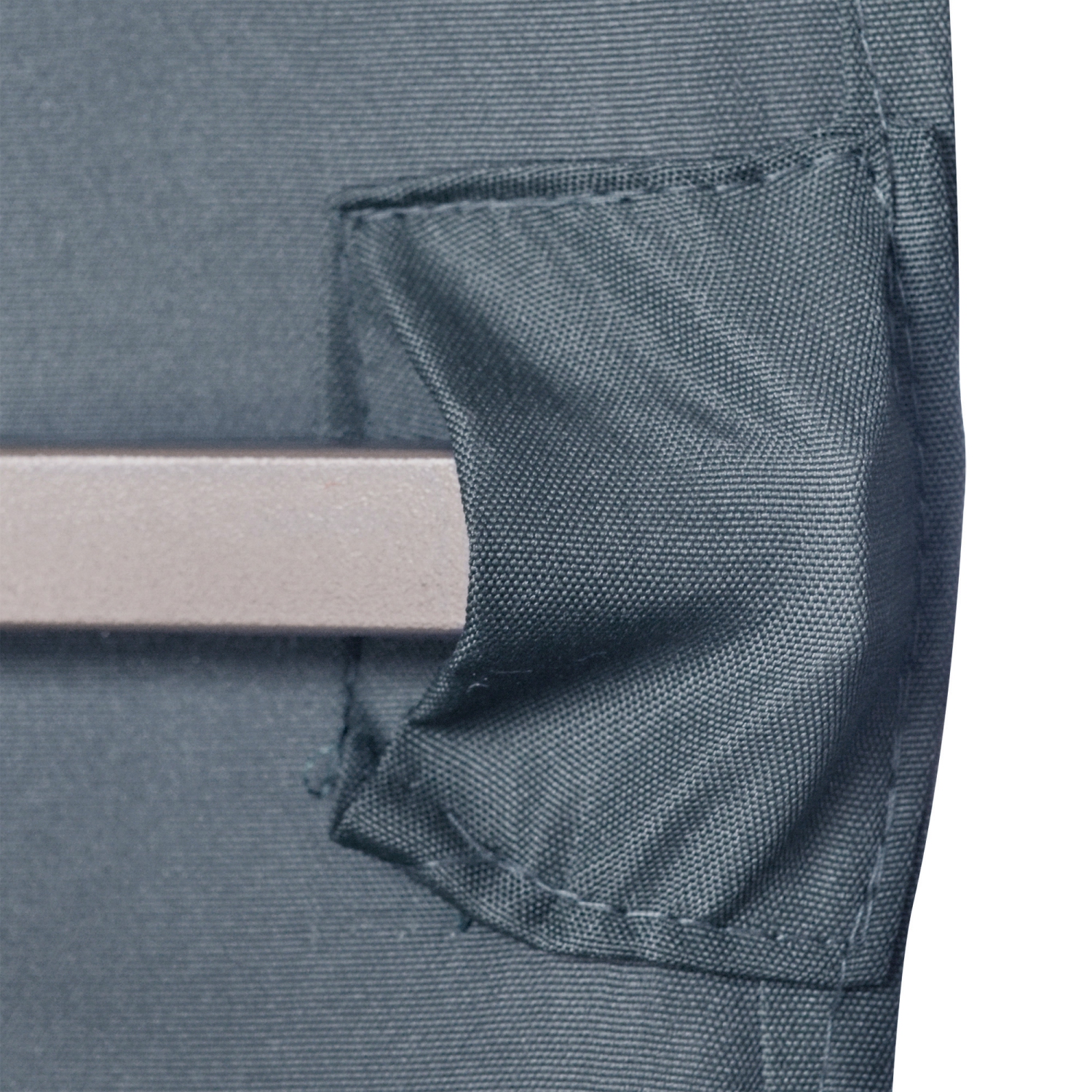 Outsunny 9.8' x 9.7' Square Gazebo Canopy Replacement UV Protected Top Cover Sun Shade Grey