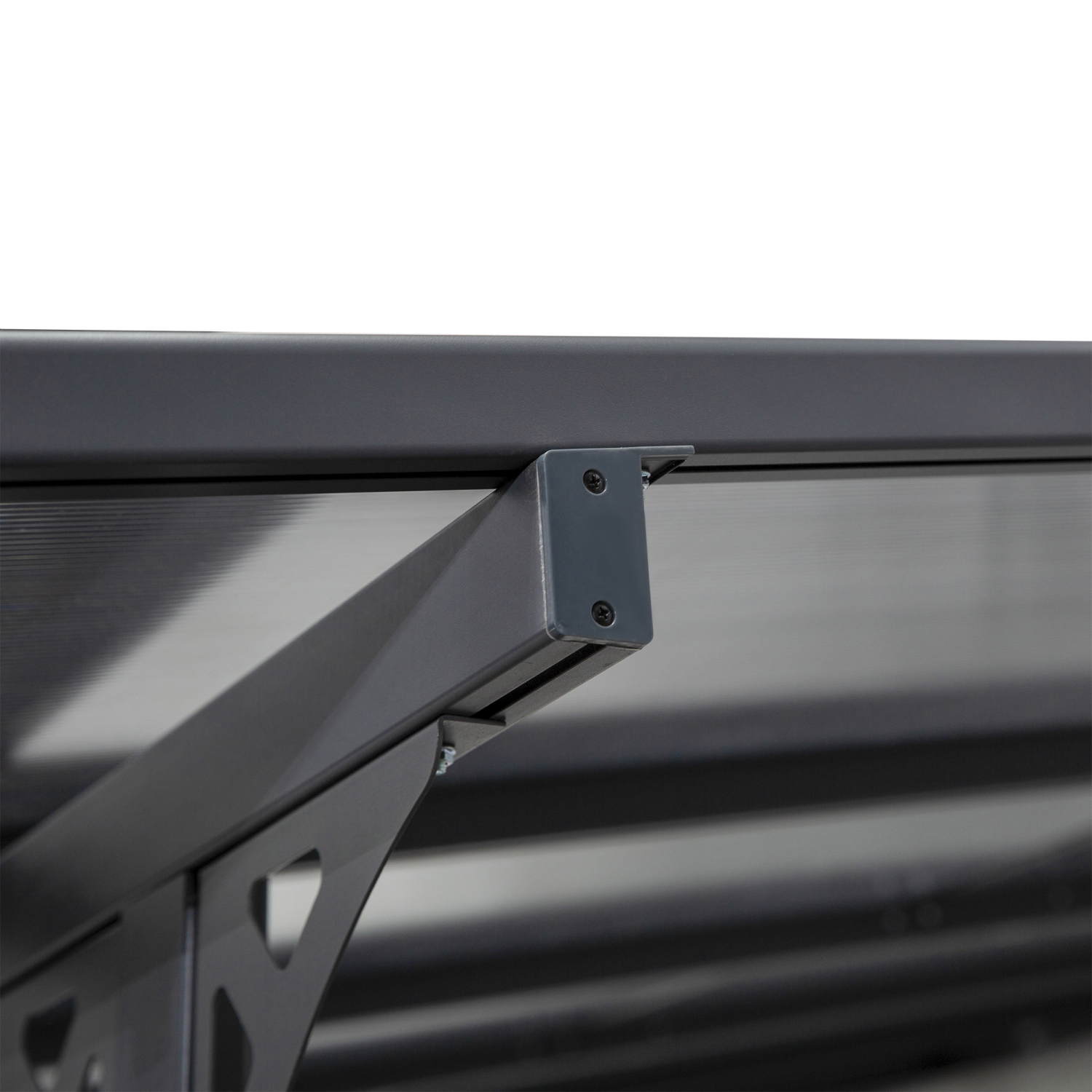 Pavillon de jardin en polycarbonate pergola à toit rigide extérieur de 14.5 x 10 pi d’Outsunny avec hauteur réglable, cadre en aluminium et