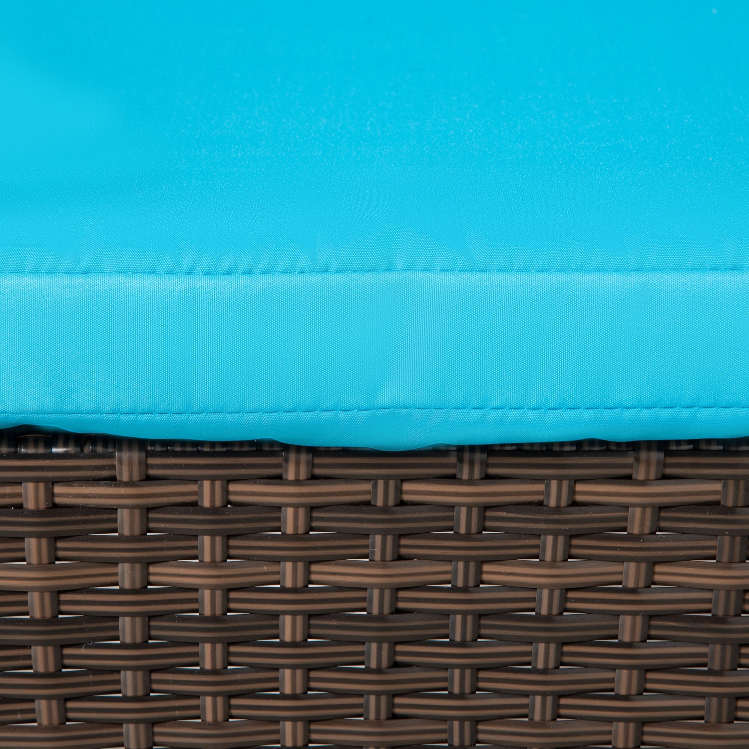 Outsunny 3 Pieces Wicker Patio Lounger Set with Table, PE Rattan Outdoor Lounge Chair Set with Cushions, Wheels, 5-Level Reclining Backrest,