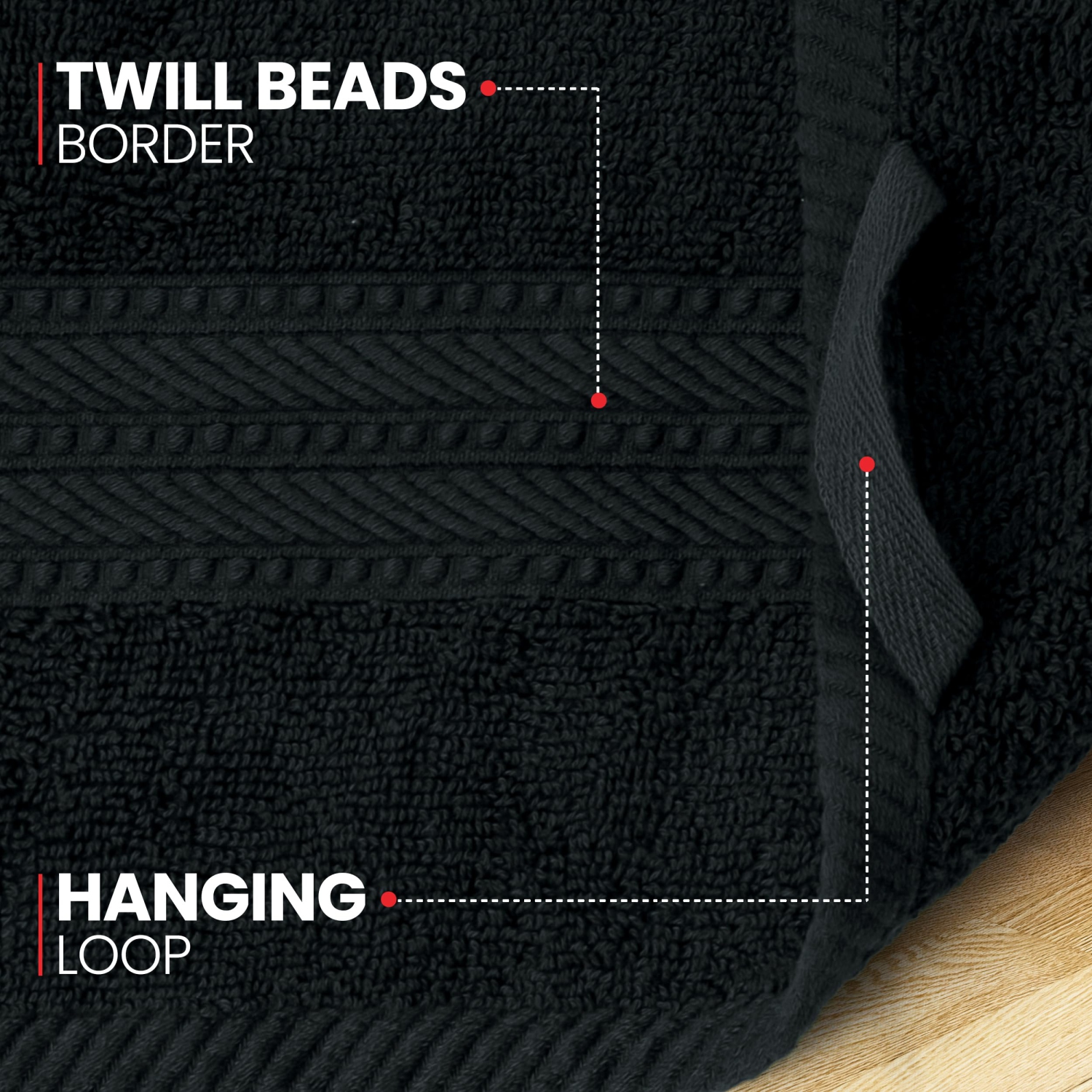 Canadian Linen Everest – Serviettes de bain de luxe, 26 x 52 po, paq. 4, 100 % coton doux et absorbant à séchage rapide pour la maison, salons