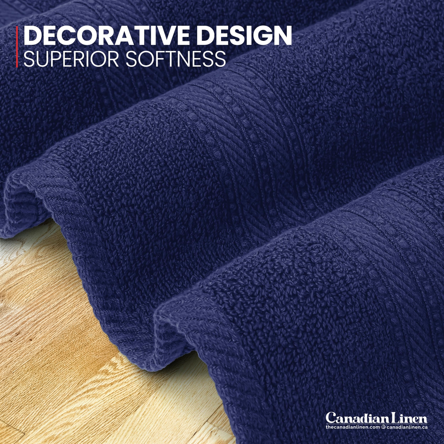 Canadian Linen Everest Luxury – Serviettes de bain, 26 x 52&nbsp;po, paq. 4, douces absorbantes, légères, séchage rapide, 100 % coton pour la maison,