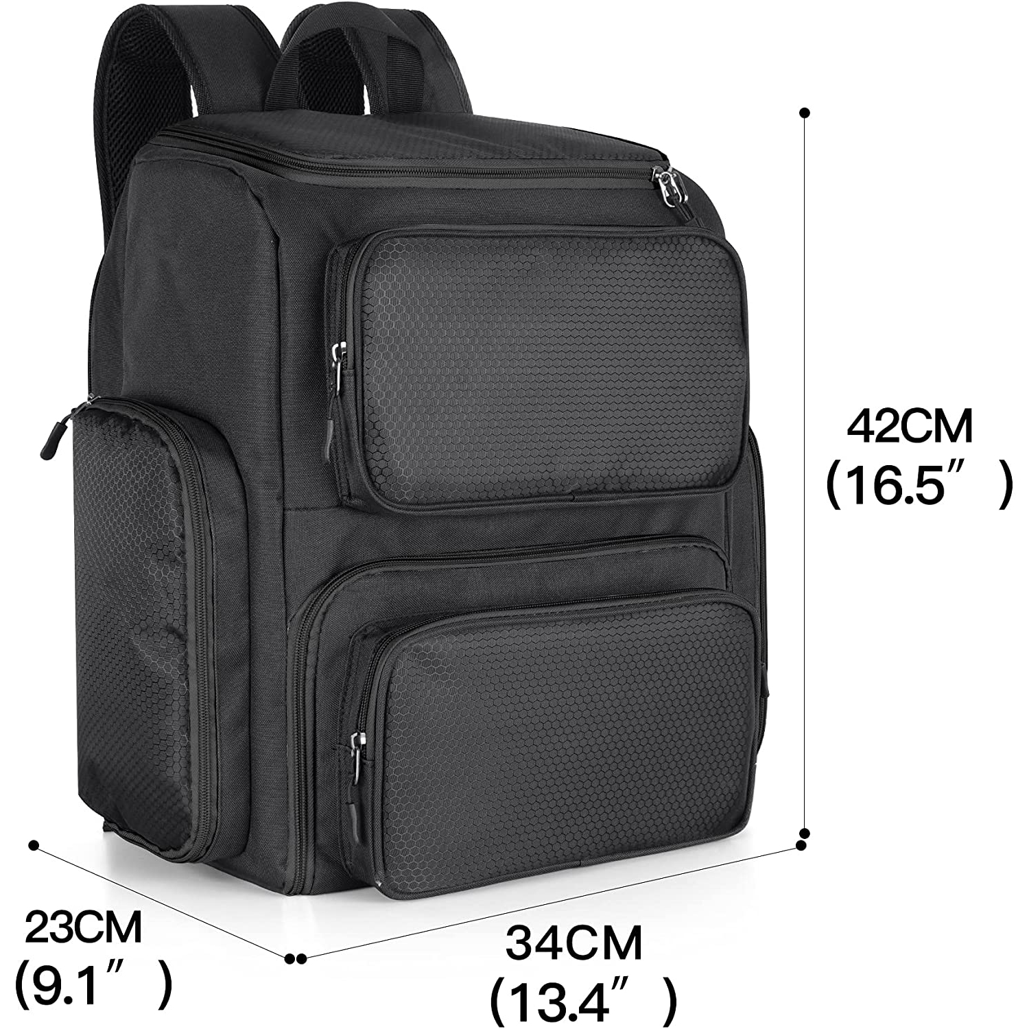 Travel Carrying Backpack Compatible with Xbox Series X, Storage Case Bag with Inner Divider for Xbox Game Console and Other Gaming Accessories, Black