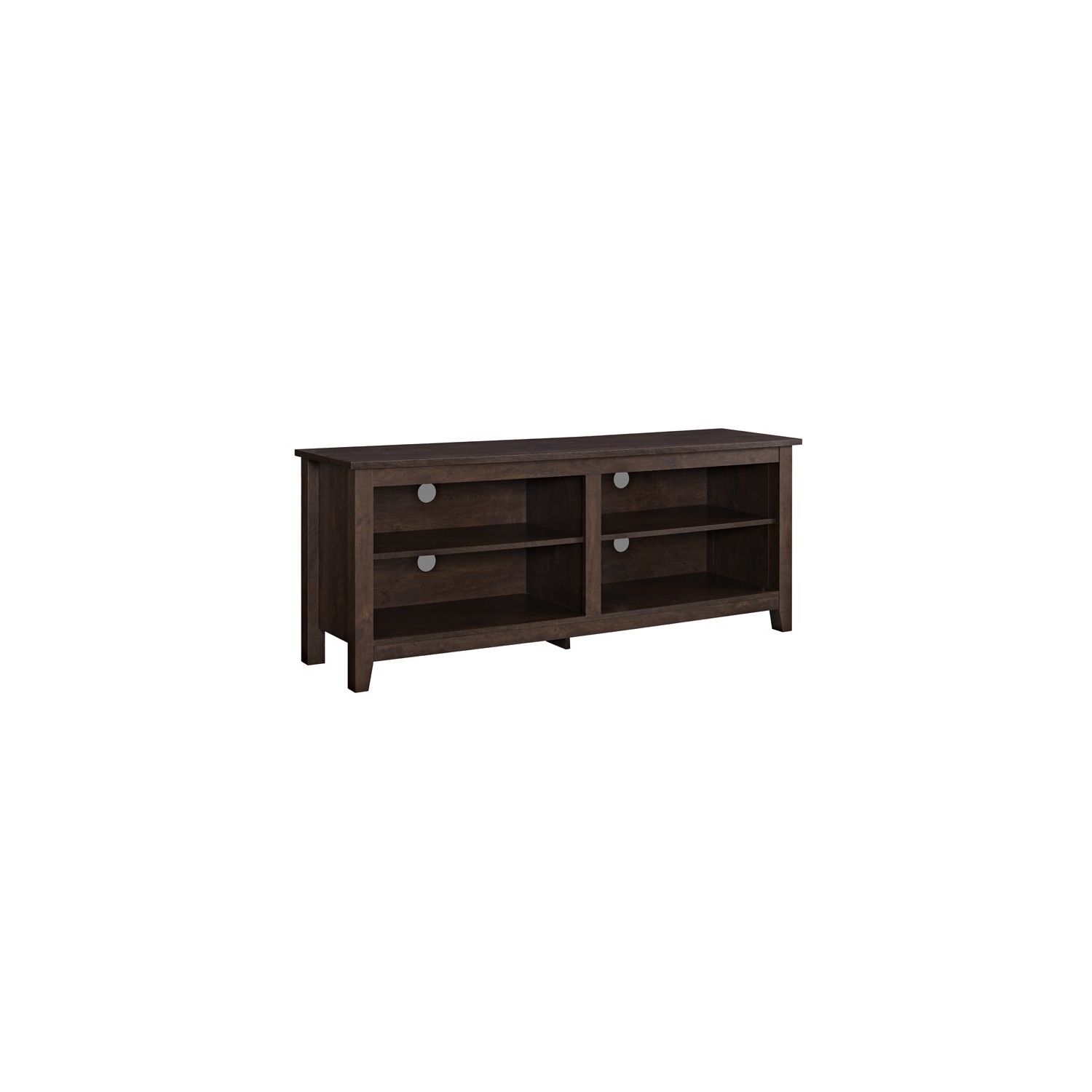 Pemberly Row 58" TV Stand Storage Console in Traditional Brown
