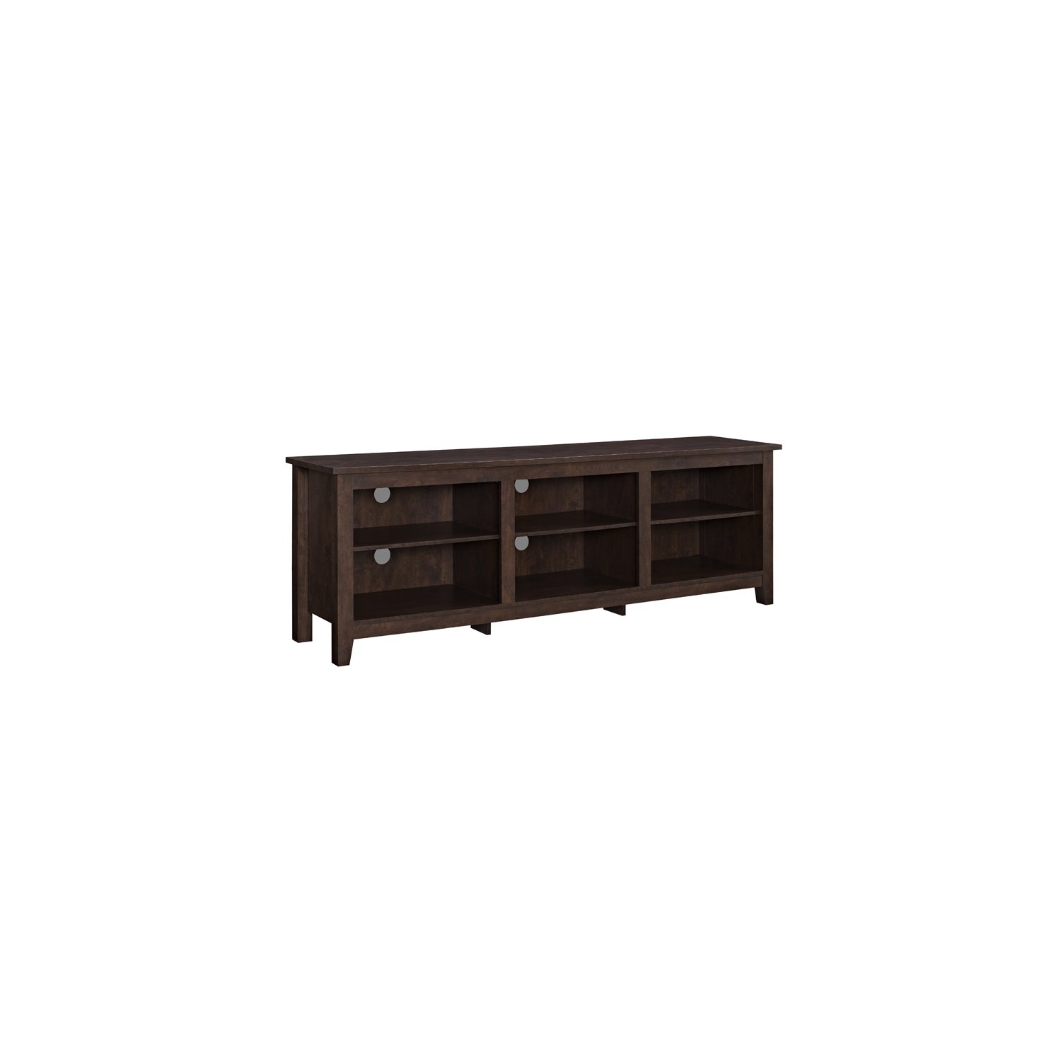 Pemberly Row 70" TV Stand Storage Console in Brown