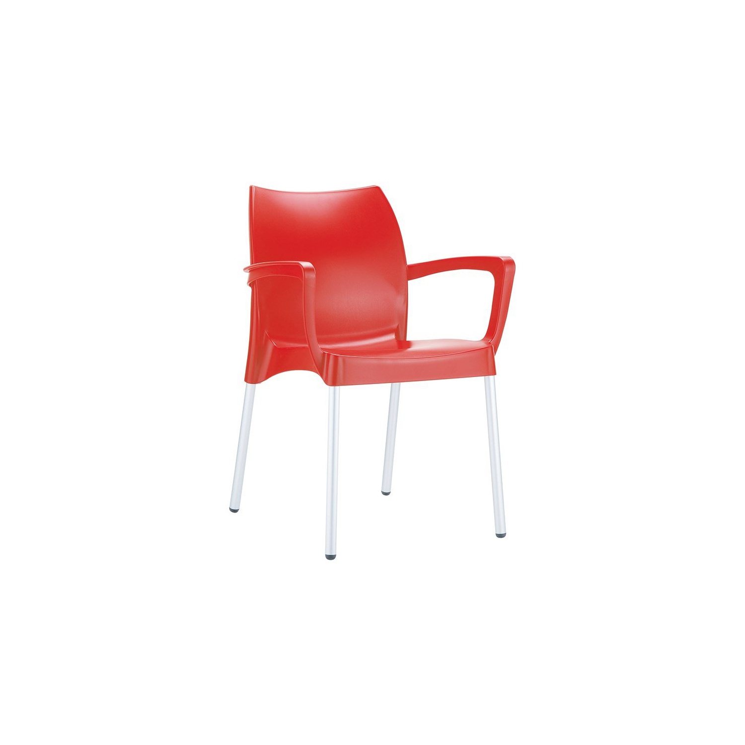 Compamia Dolce Resin Outdoor Arm Chair in Red