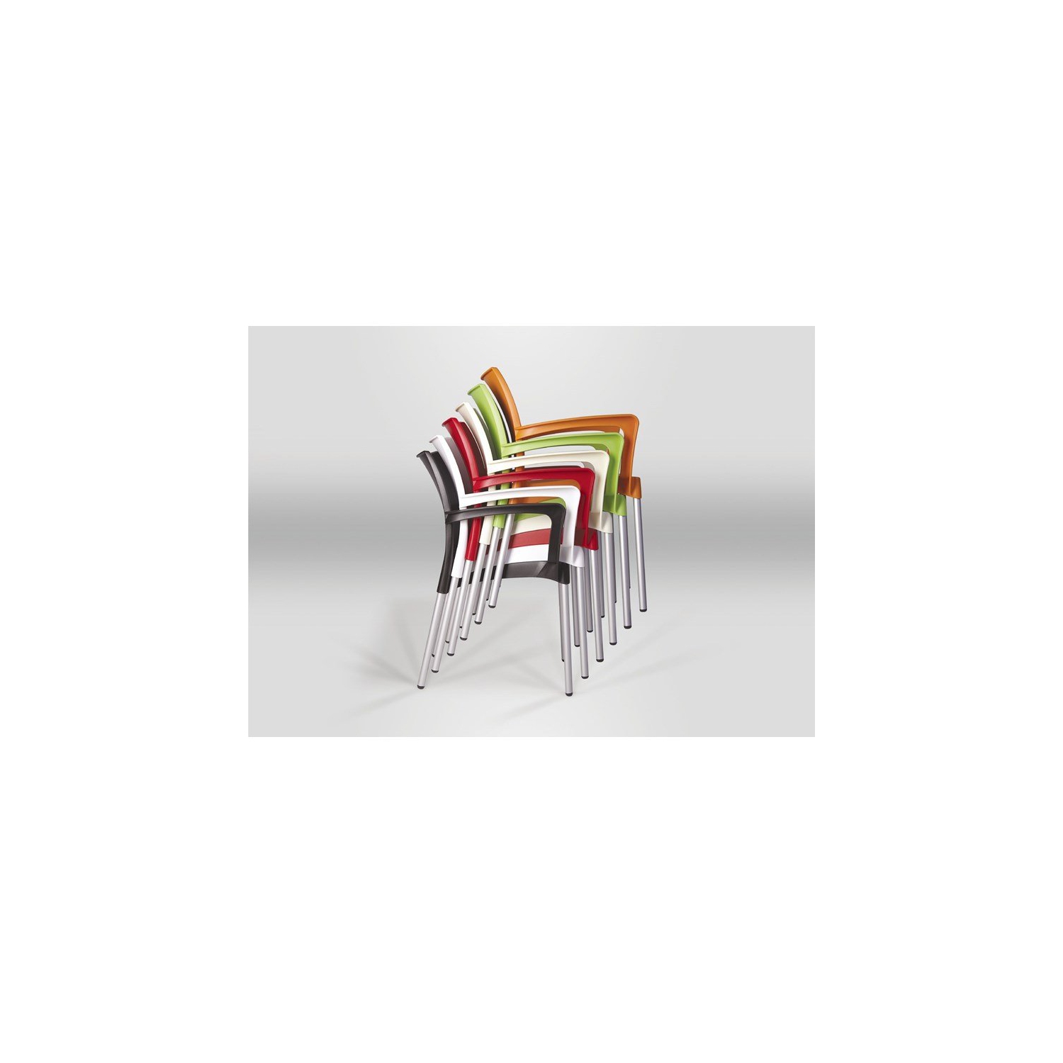 Compamia Dolce Resin Outdoor Arm Chair in Red