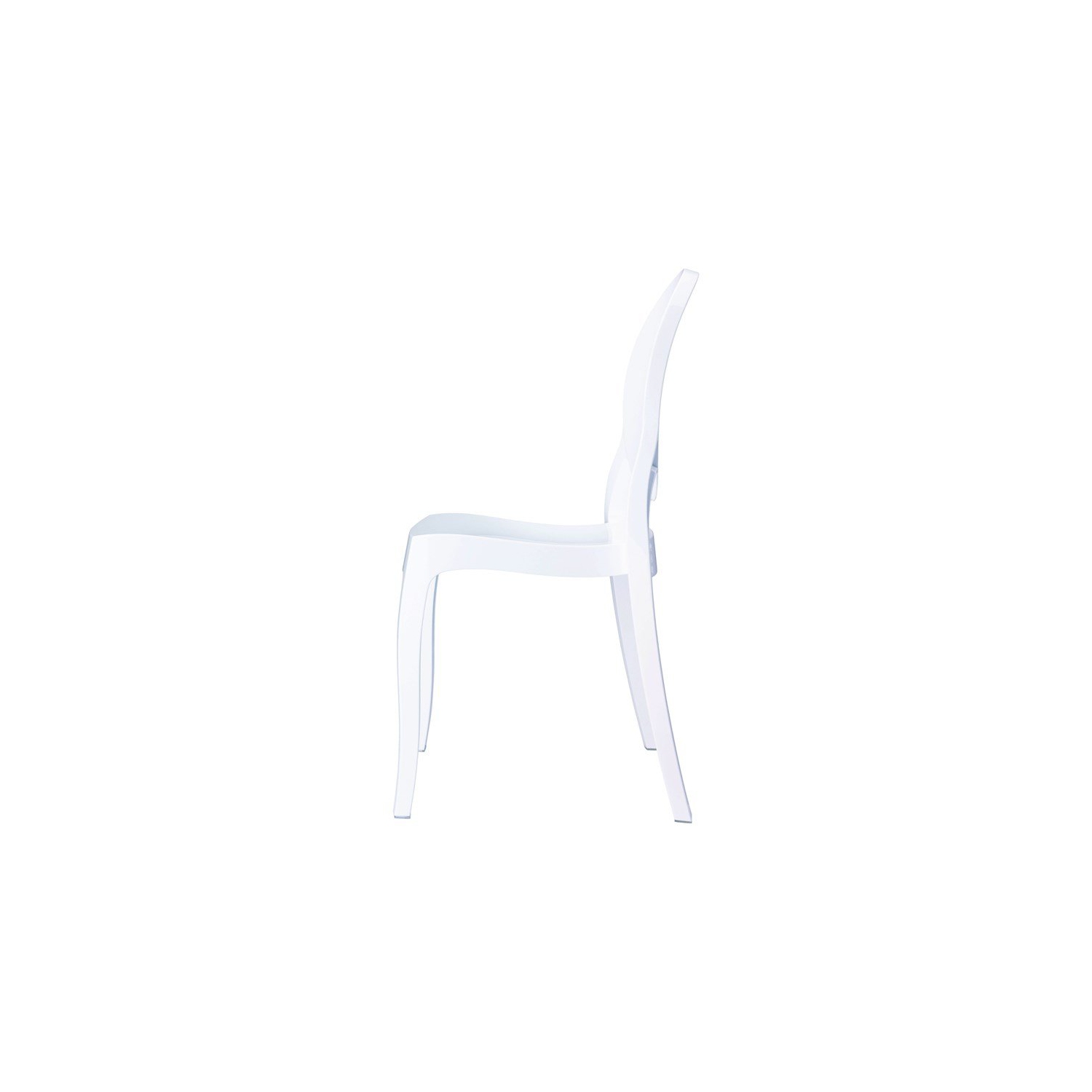 Compamia Siesta Baby Elizabeth Kids Chair in Glossy White