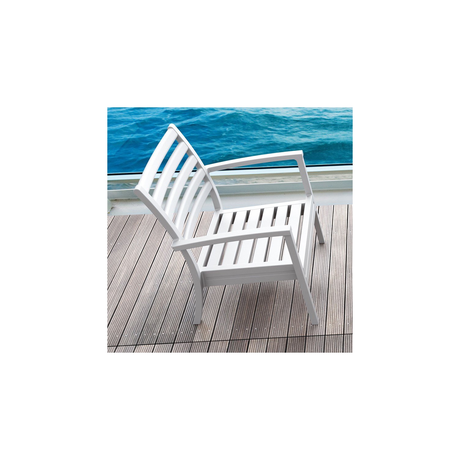 Compamia Artemis XL Club Chair in White