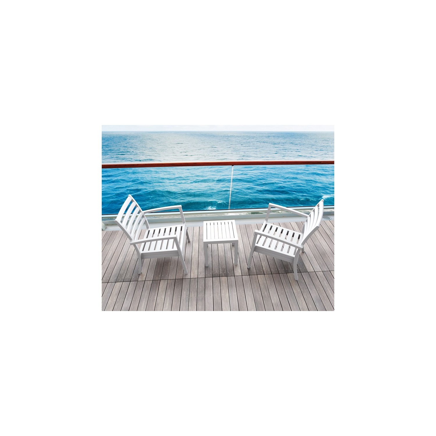 Compamia Artemis XL Club Chair in White