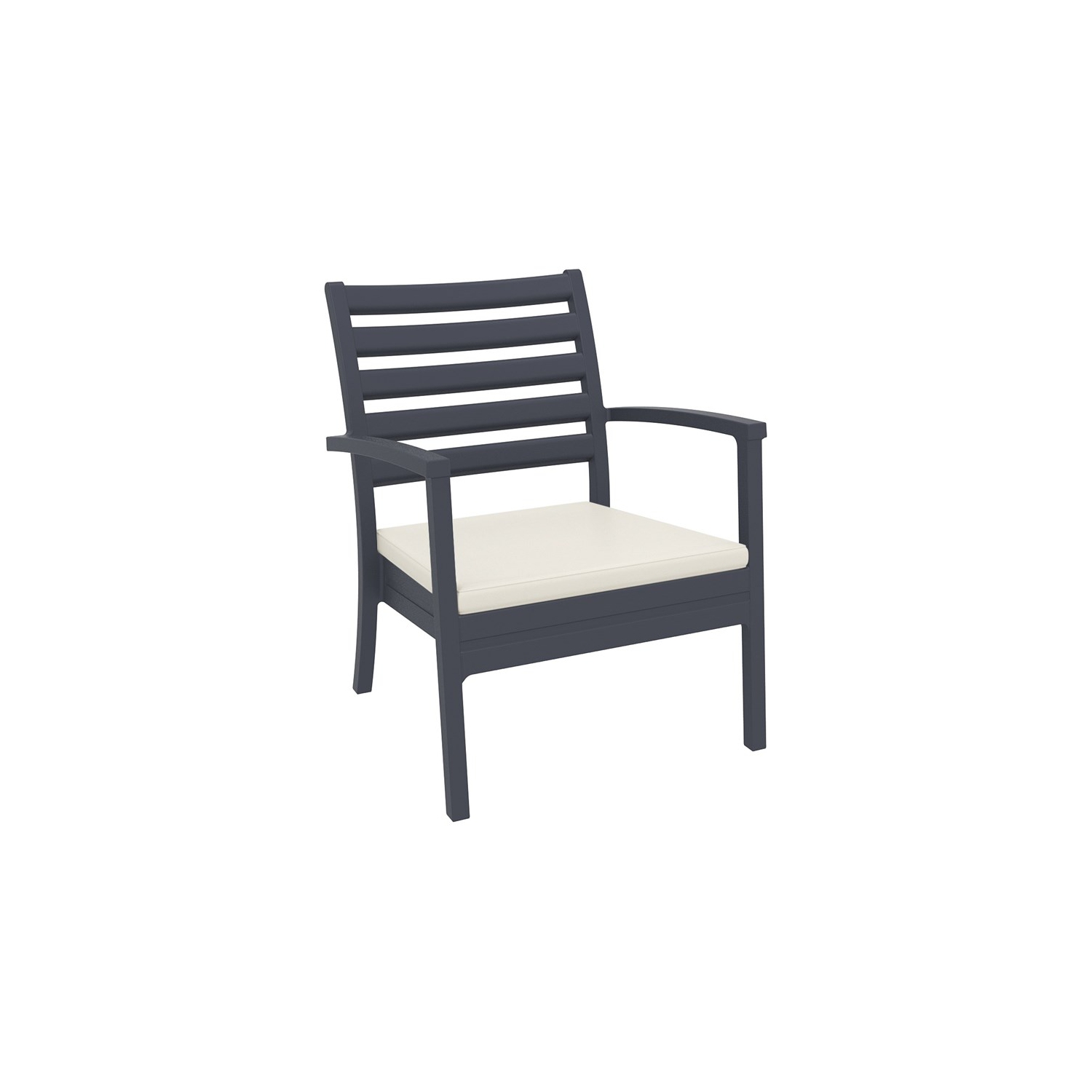 Compamia Artemis XL Club Chair in Dark Gray