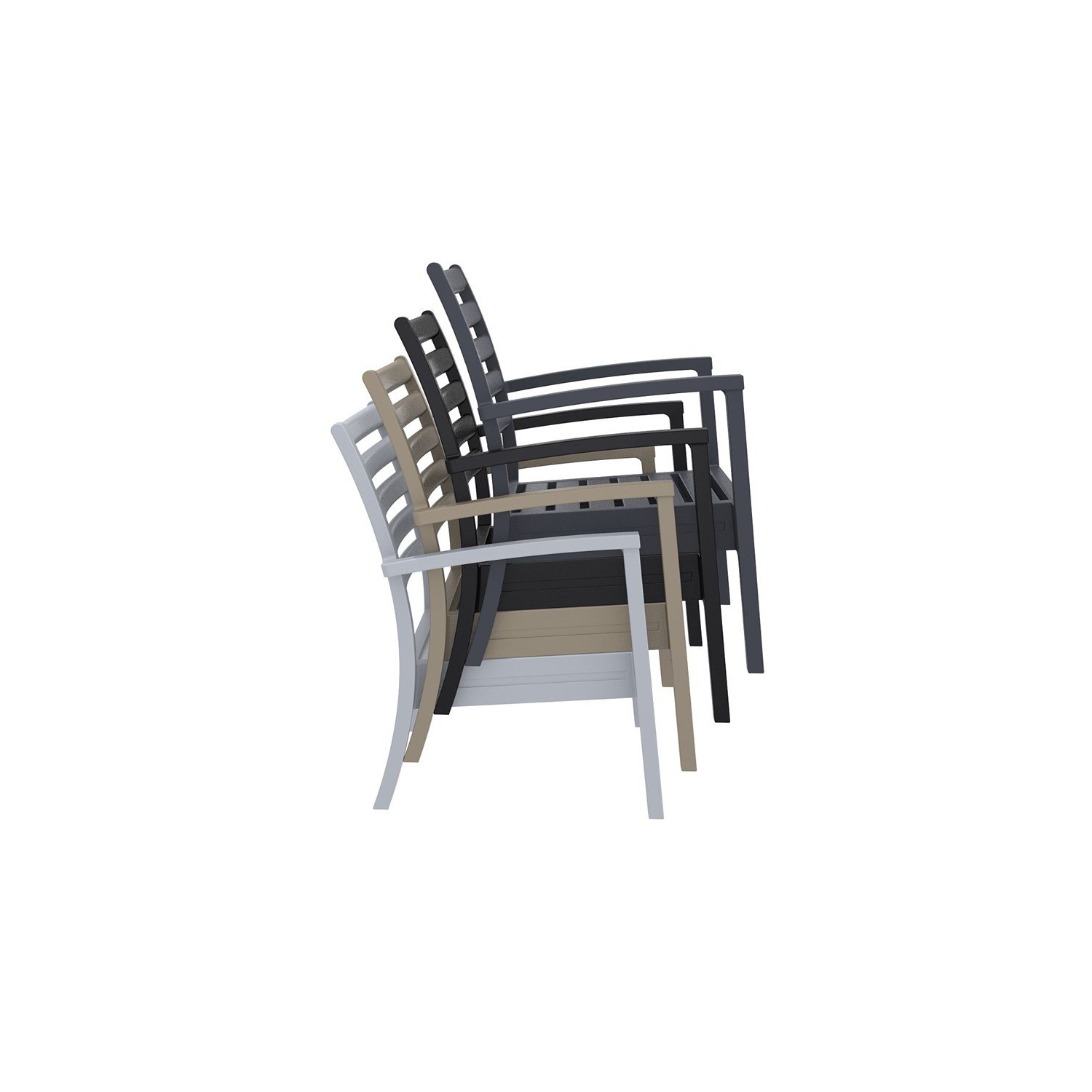 Compamia Artemis XL Club Chair in Dark Gray