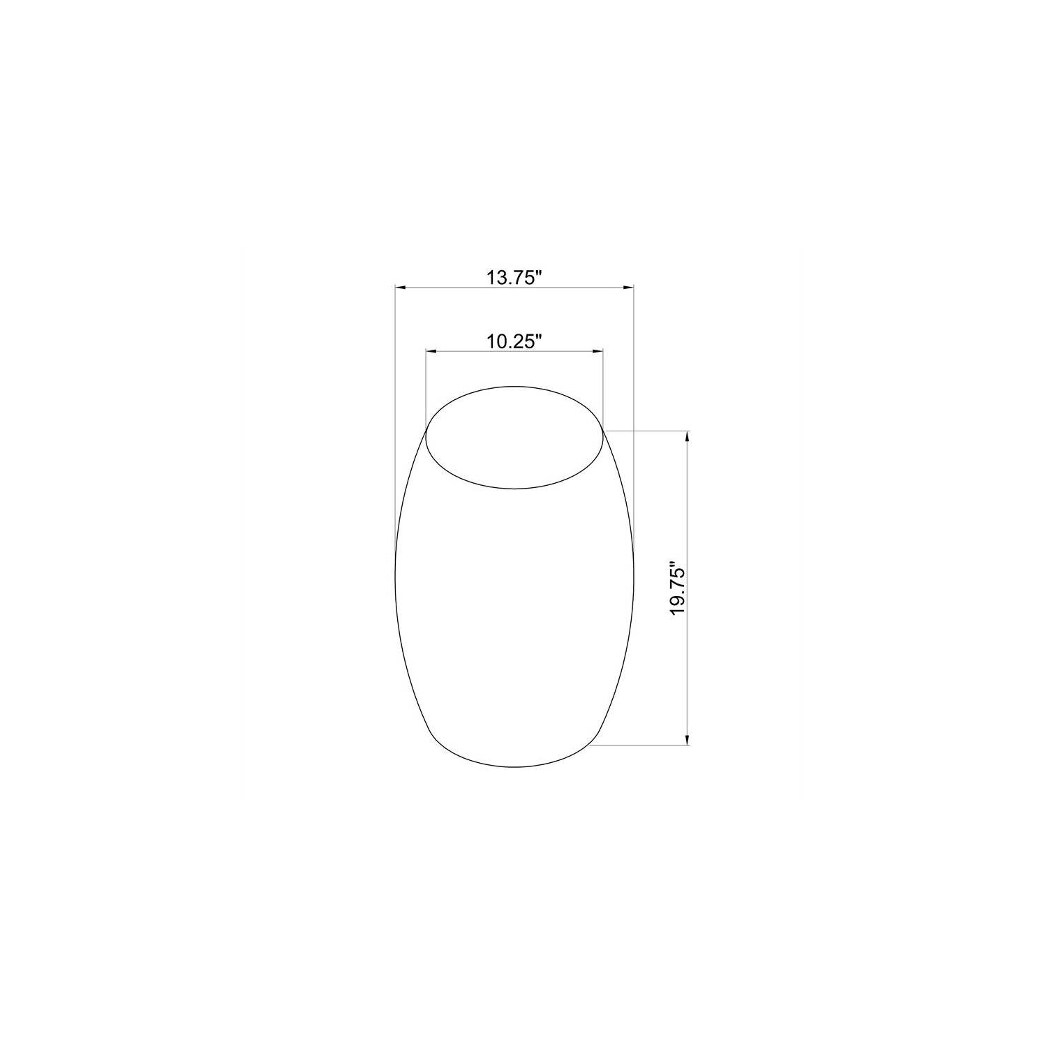 Linon Westly Mosaic Capiz Wood Drum Table in Light Blue