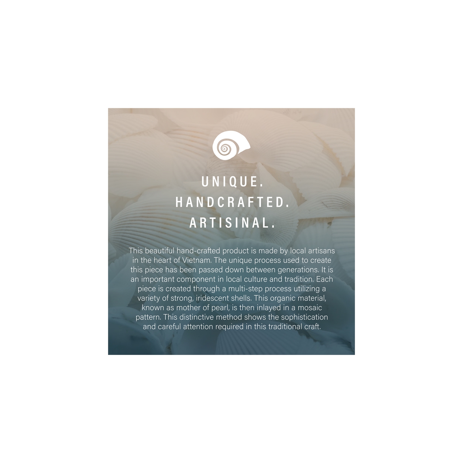 Linon Maui Wood Capiz Mosaic Coffee Table in Gold