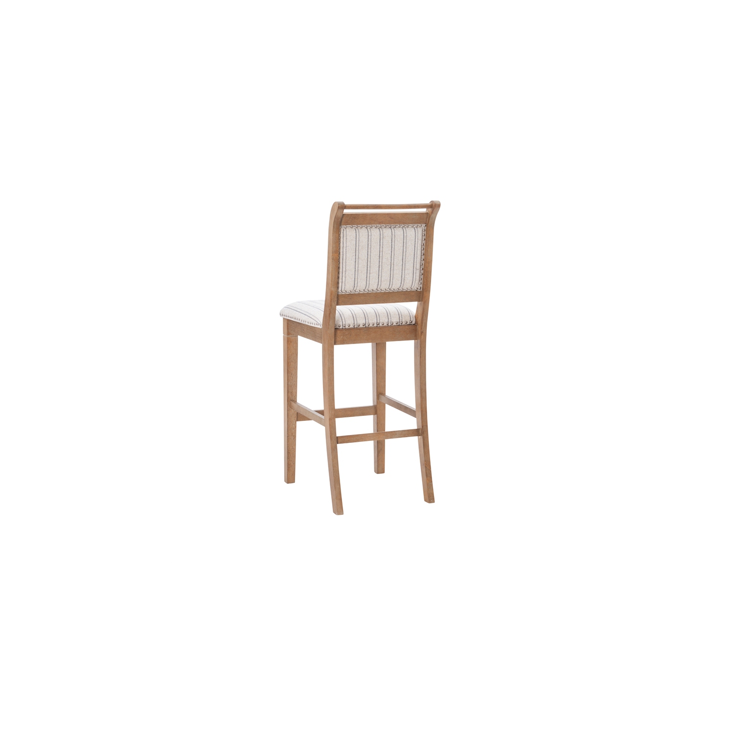 Linon Kendall Wood 30" Bar Stool in Rustic Brown