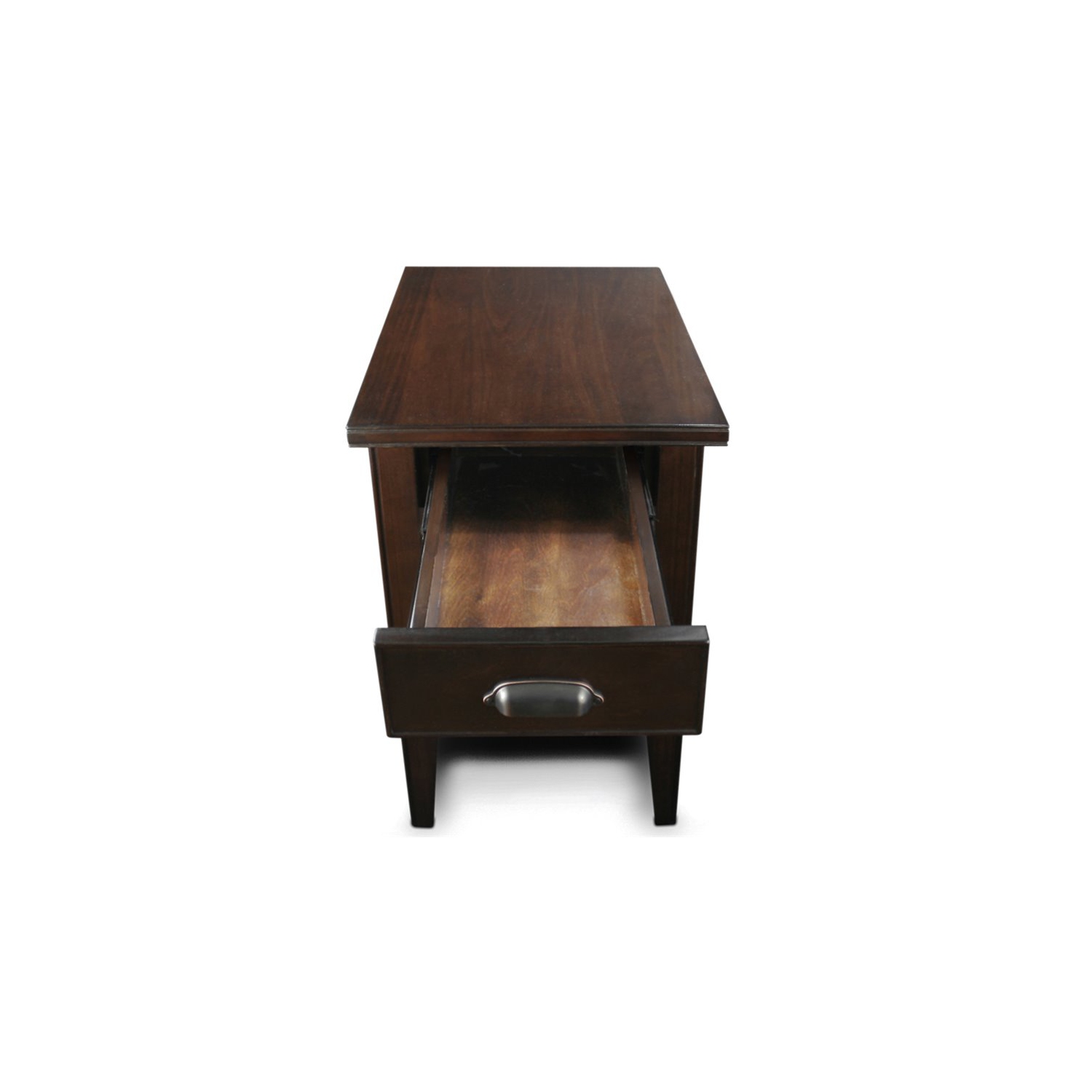 Bowery Hill Traditional Wood End Table in Chocolate Cherry