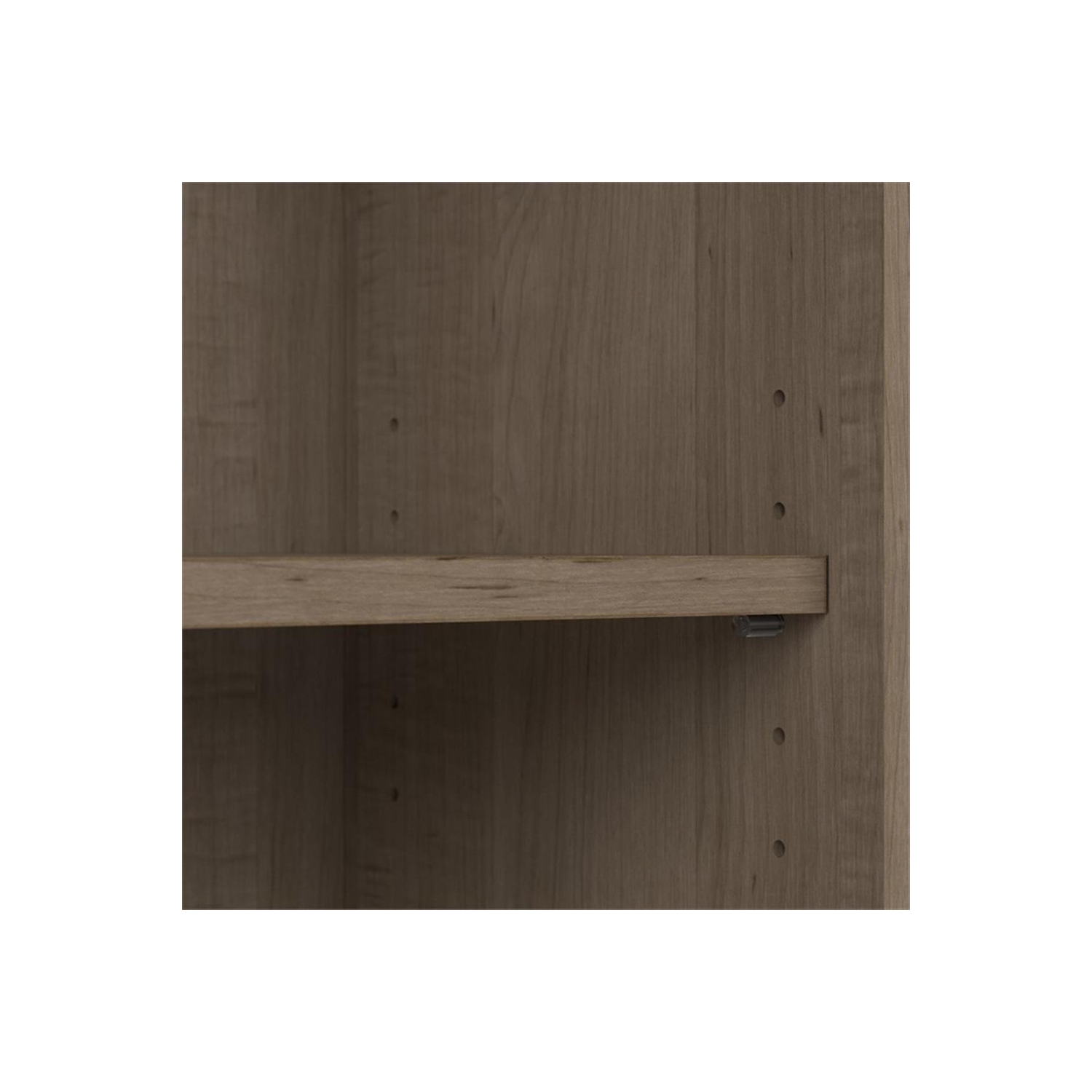 Bush Business Furniture – Bibliothèque à 5 tablettes Cabot gris cendré - Bois d'ingénierie