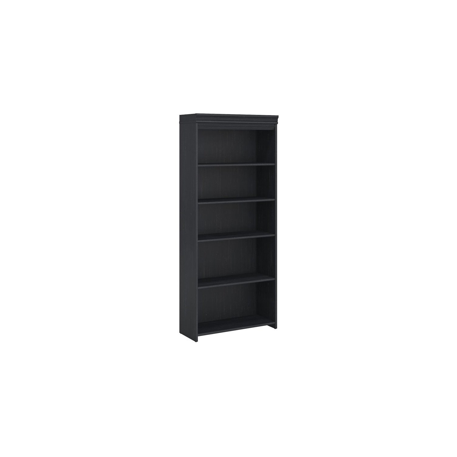 Scranton & Co 5 Shelf Bookcase in Antique Black