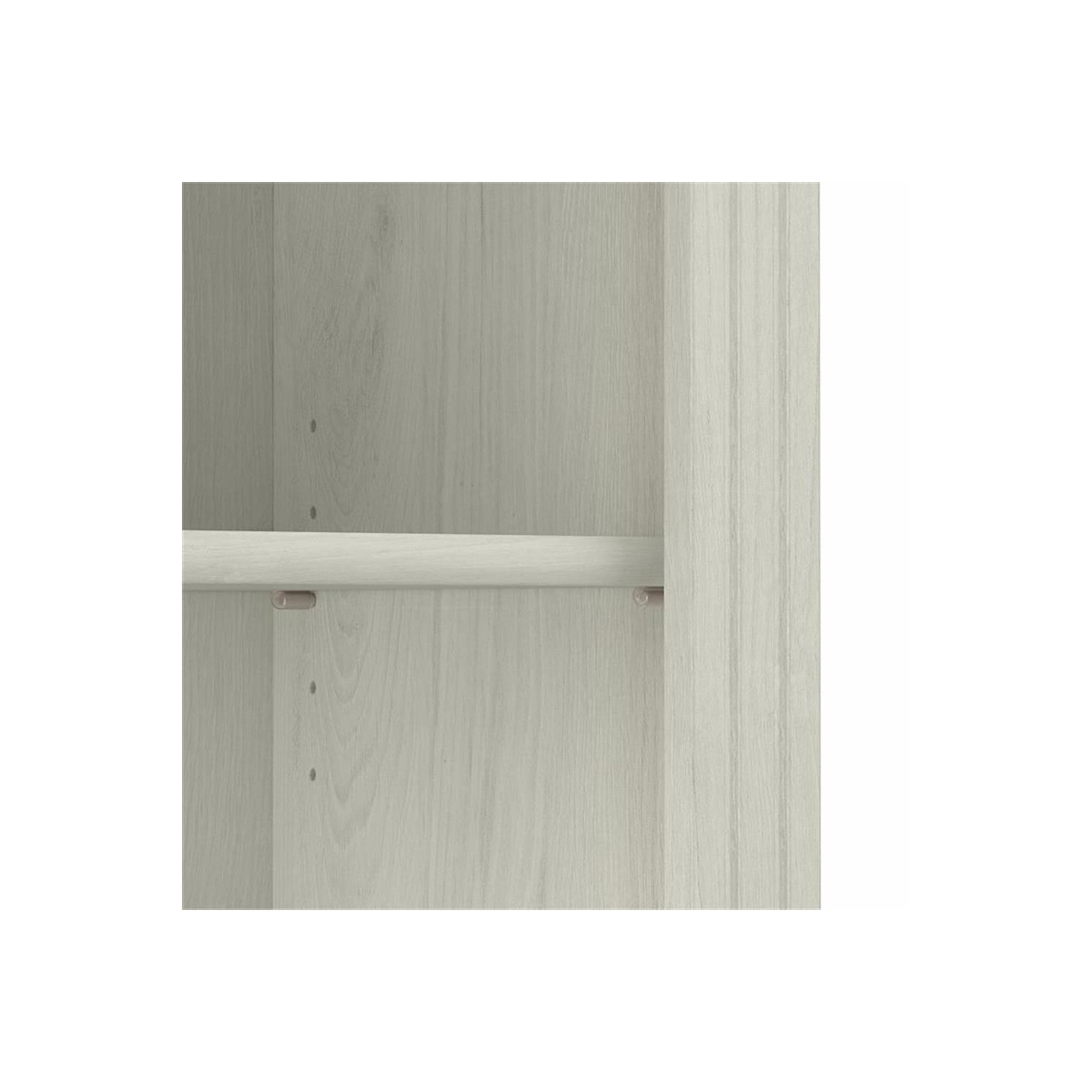 Saratoga Tall 5 Shelf Bookcase in Linen White Oak - Engineered Wood