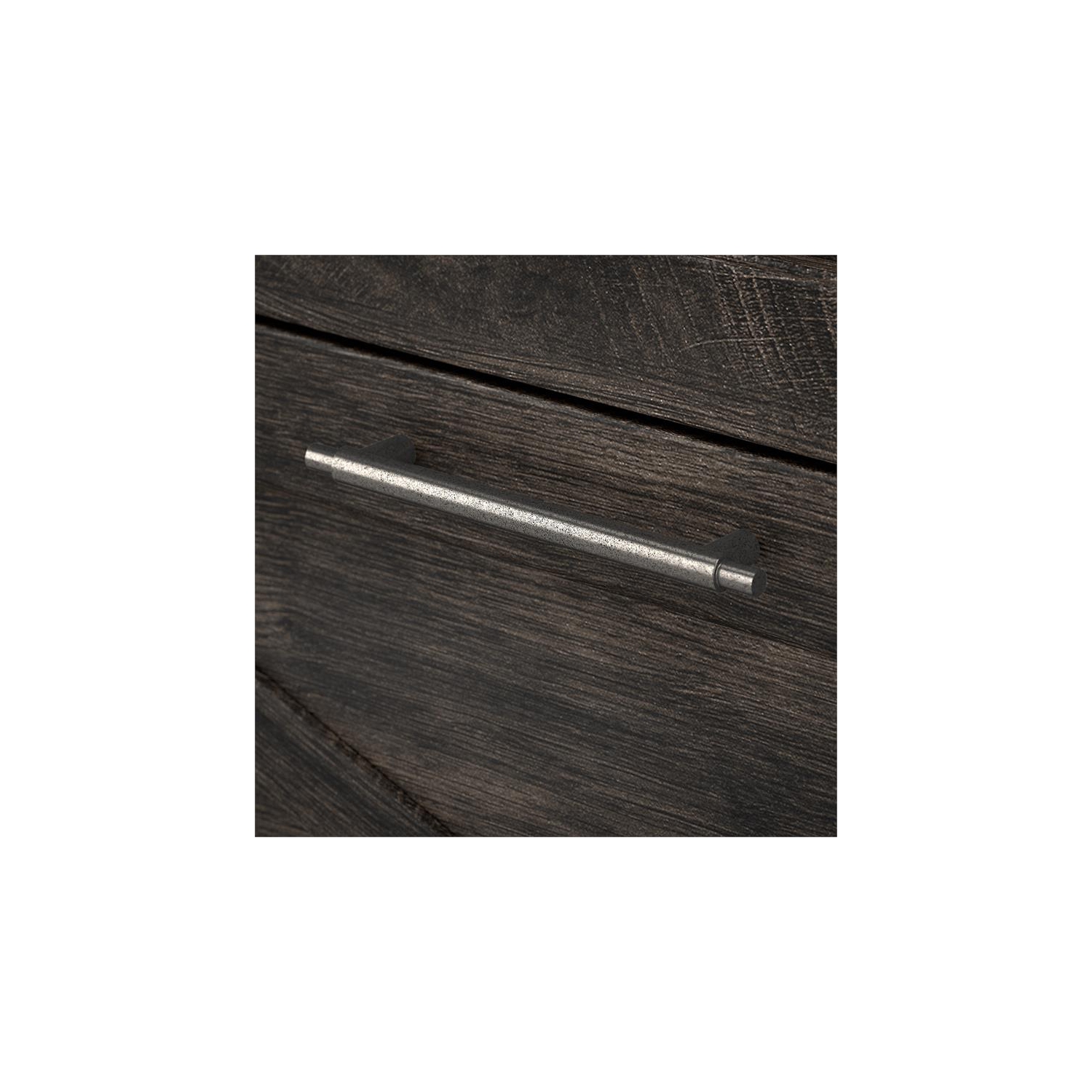 Key West 2 Drawer Lateral File Cabinet in Dark Gray Hickory - Engineered Wood