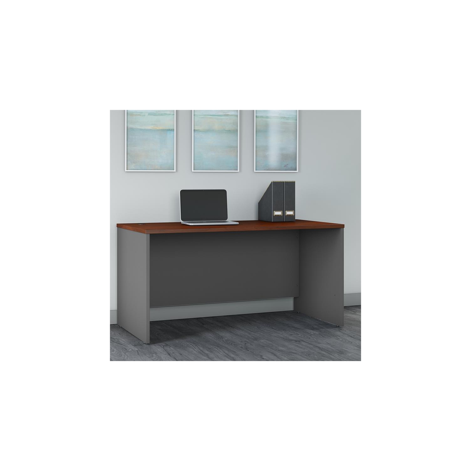 Series C 60W x 30D Office Desk in Hansen Cherry - Engineered Wood