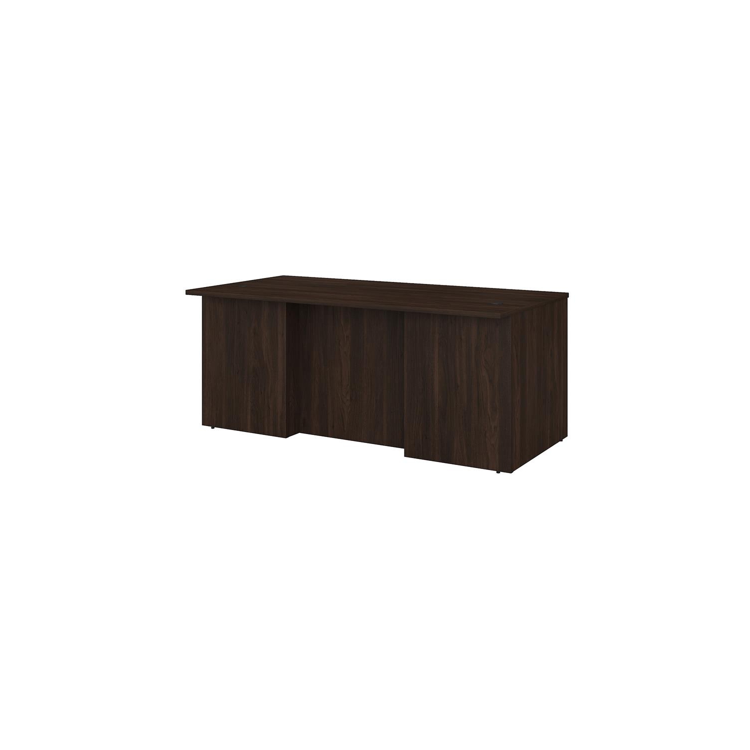 Office 500 72W x 36D Executive Desk in Black Walnut - Engineered Wood