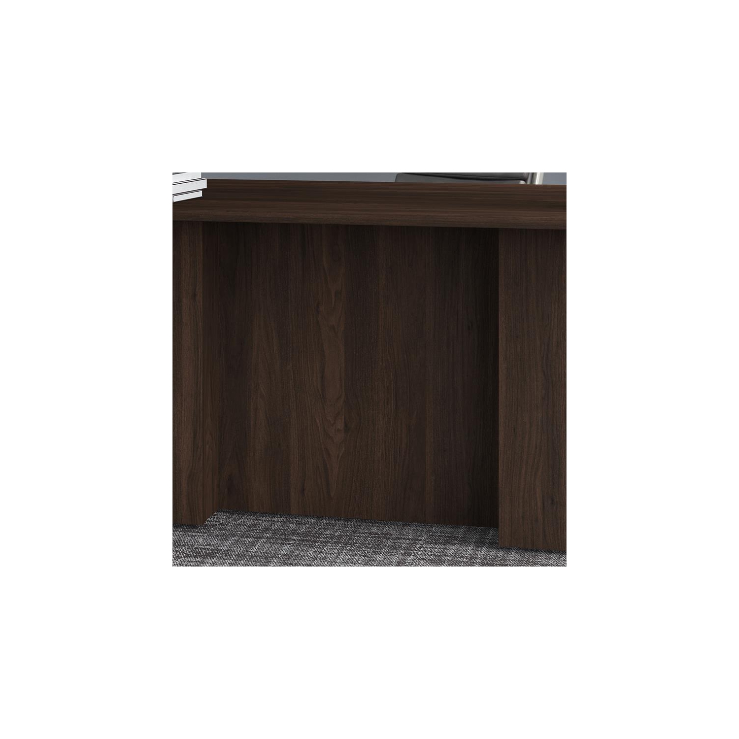 Office 500 72W x 36D Executive Desk in Black Walnut - Engineered Wood
