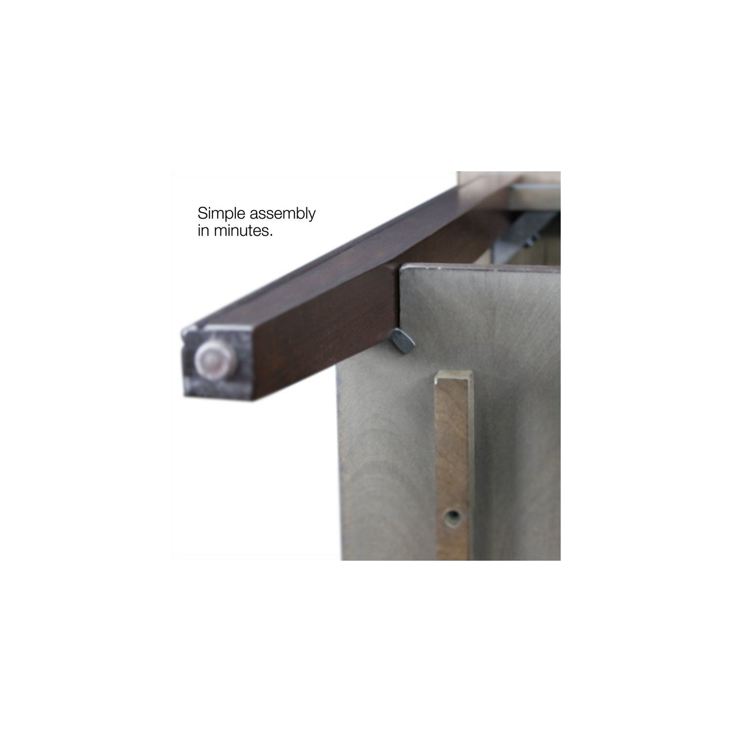 Bowery Hill Solid Wood Rectangular End Table in Chocolate Cherry