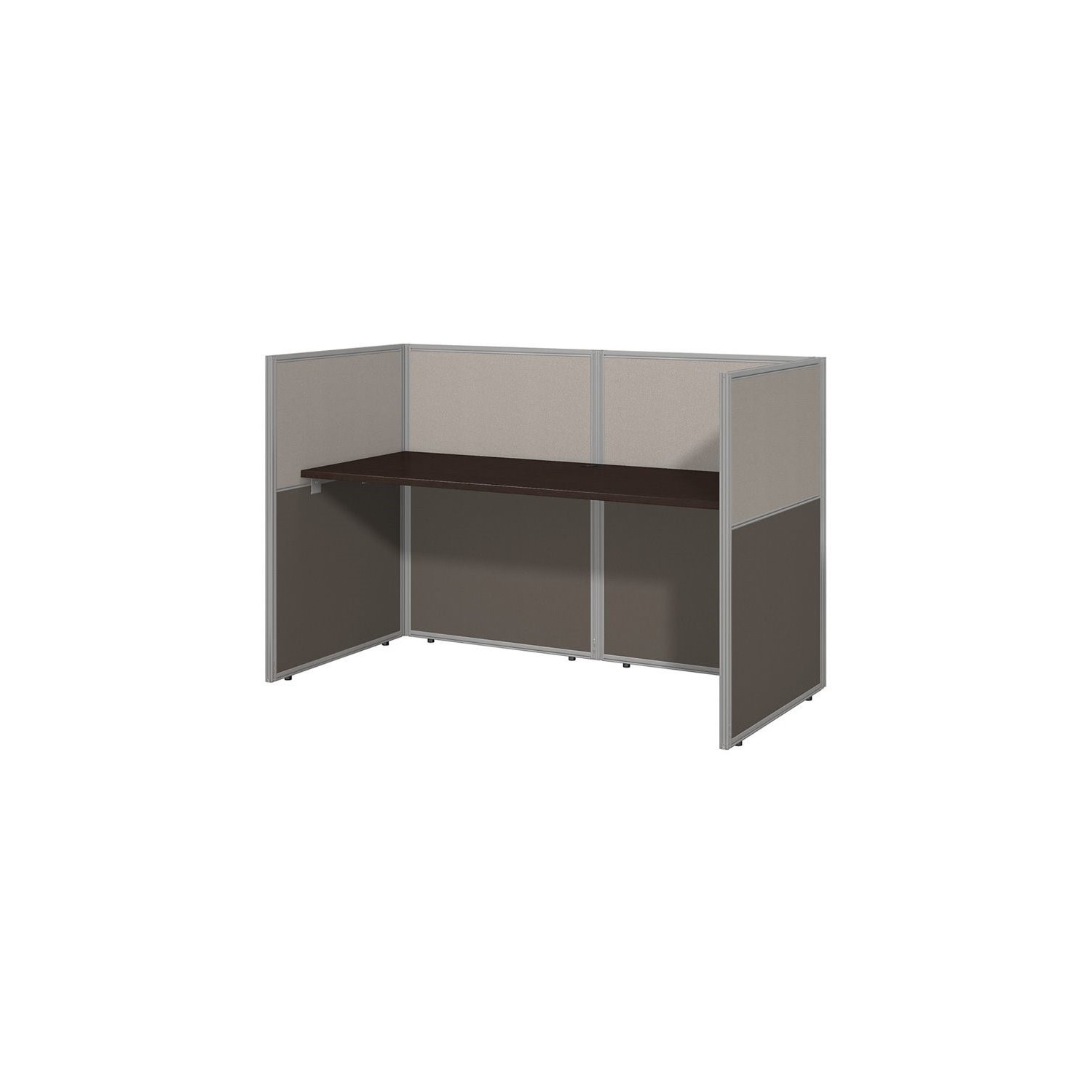 Scranton & Co Wood Computer Desk in Mocha Cherry