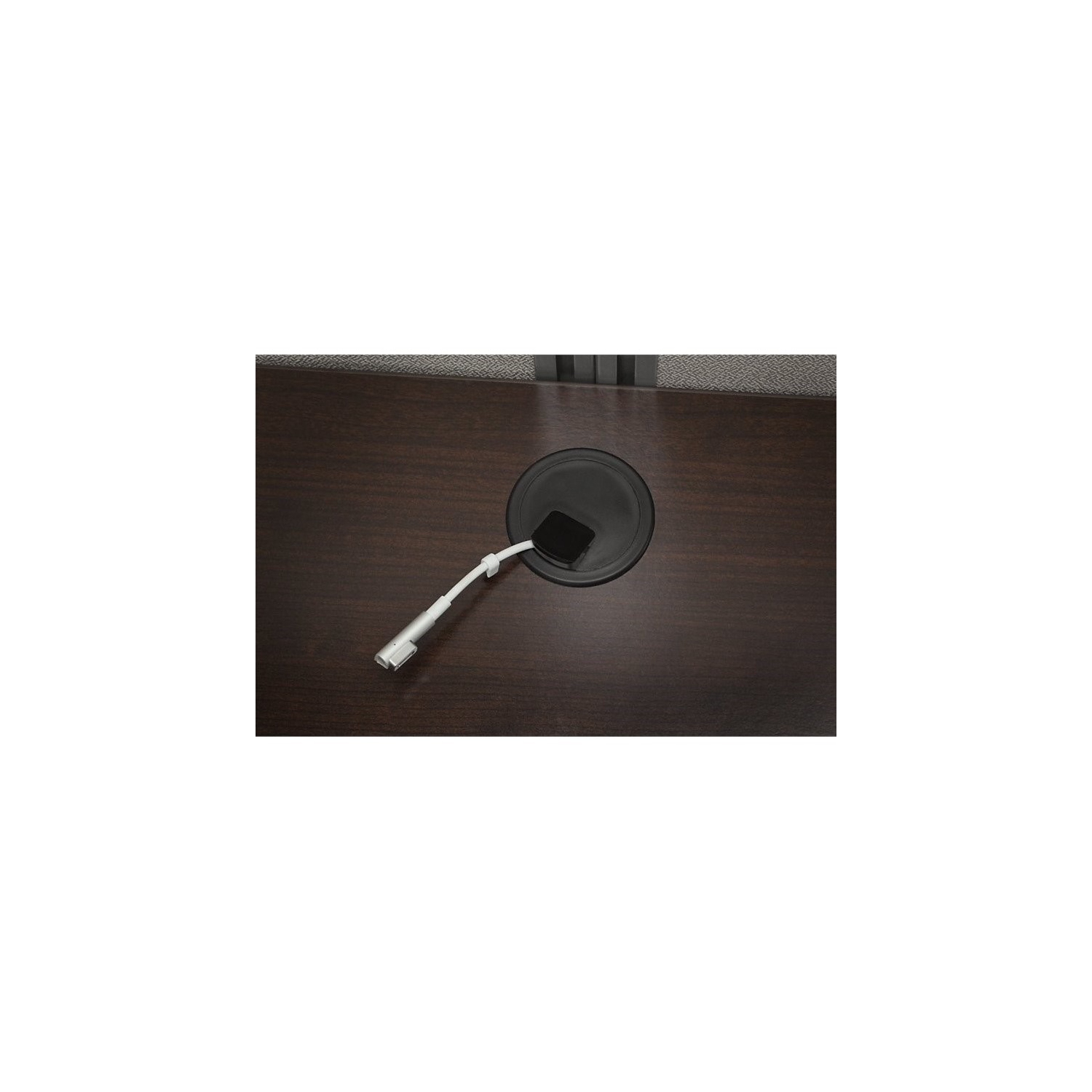 Scranton & Co Wood Computer Desk in Mocha Cherry